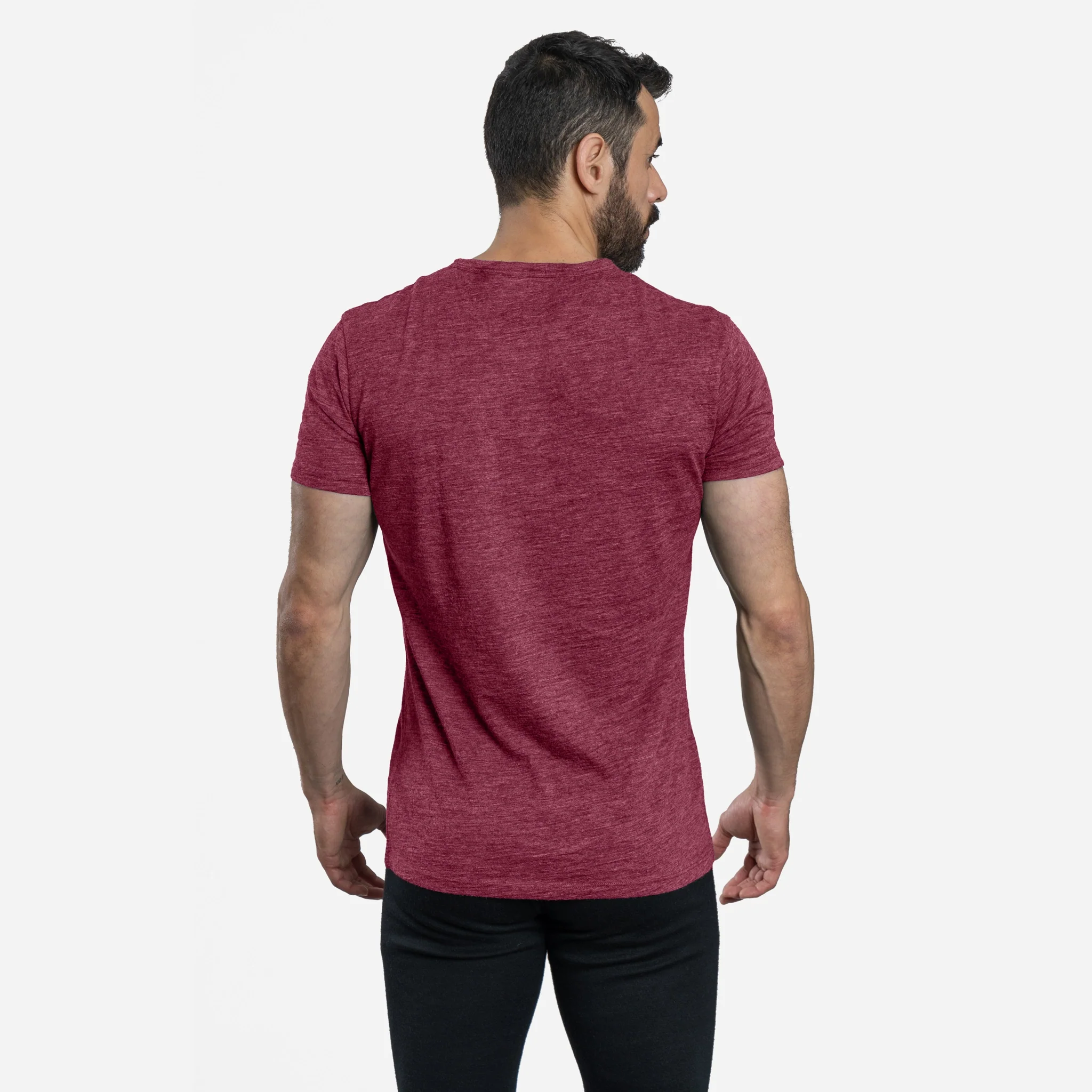 Men's Alpaca Wool T-Shirt: 160 Ultralight Crew Neck - Image 17