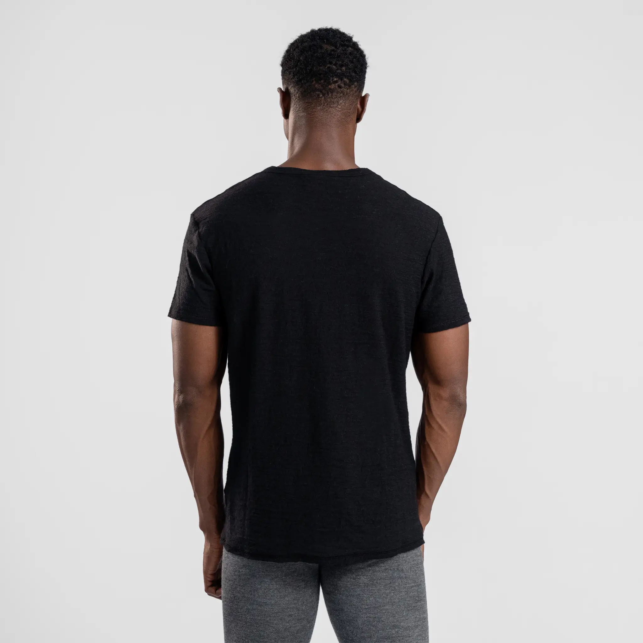 Men's Alpaca Wool T-Shirt: 160 Ultralight Crew Neck - Image 20
