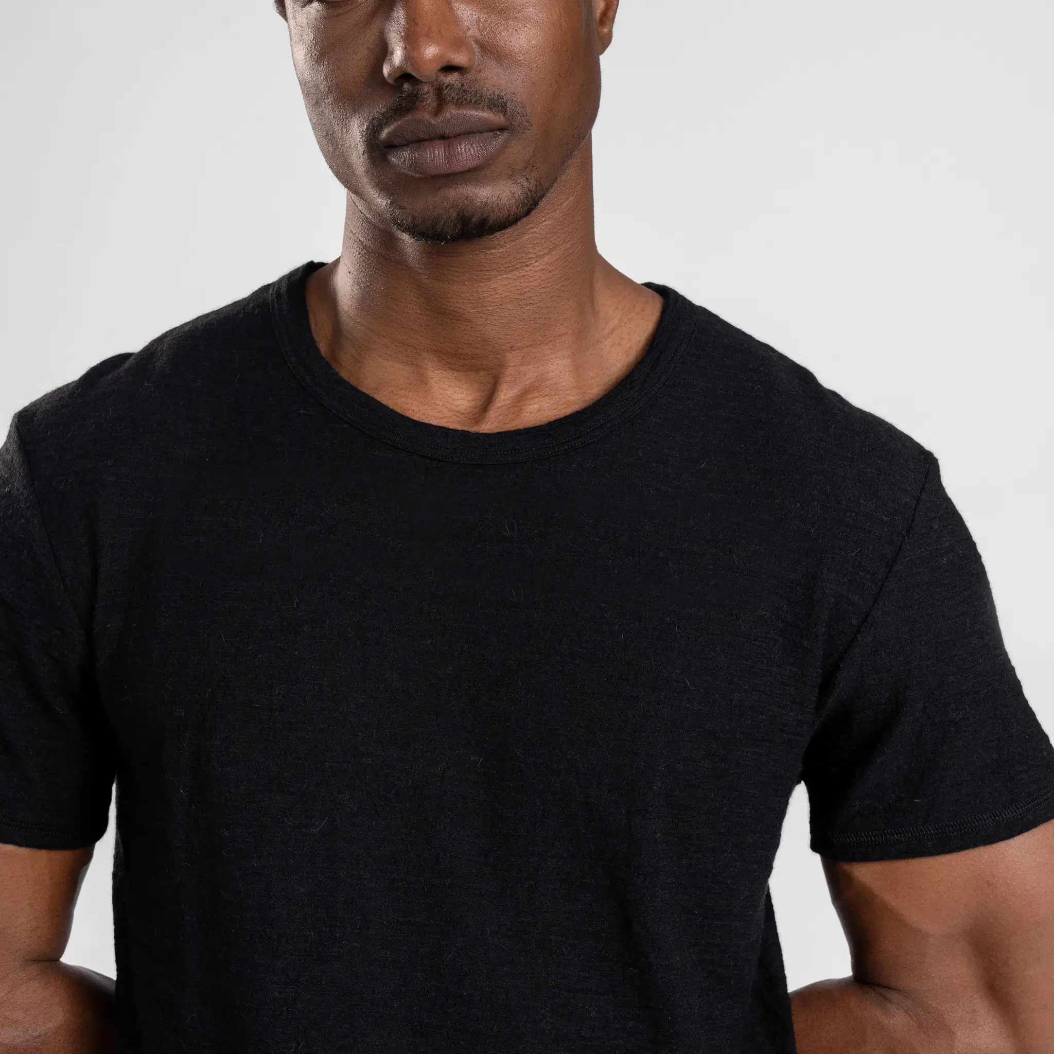 Men's Alpaca Wool T-Shirt: 160 Ultralight Crew Neck - Image 21