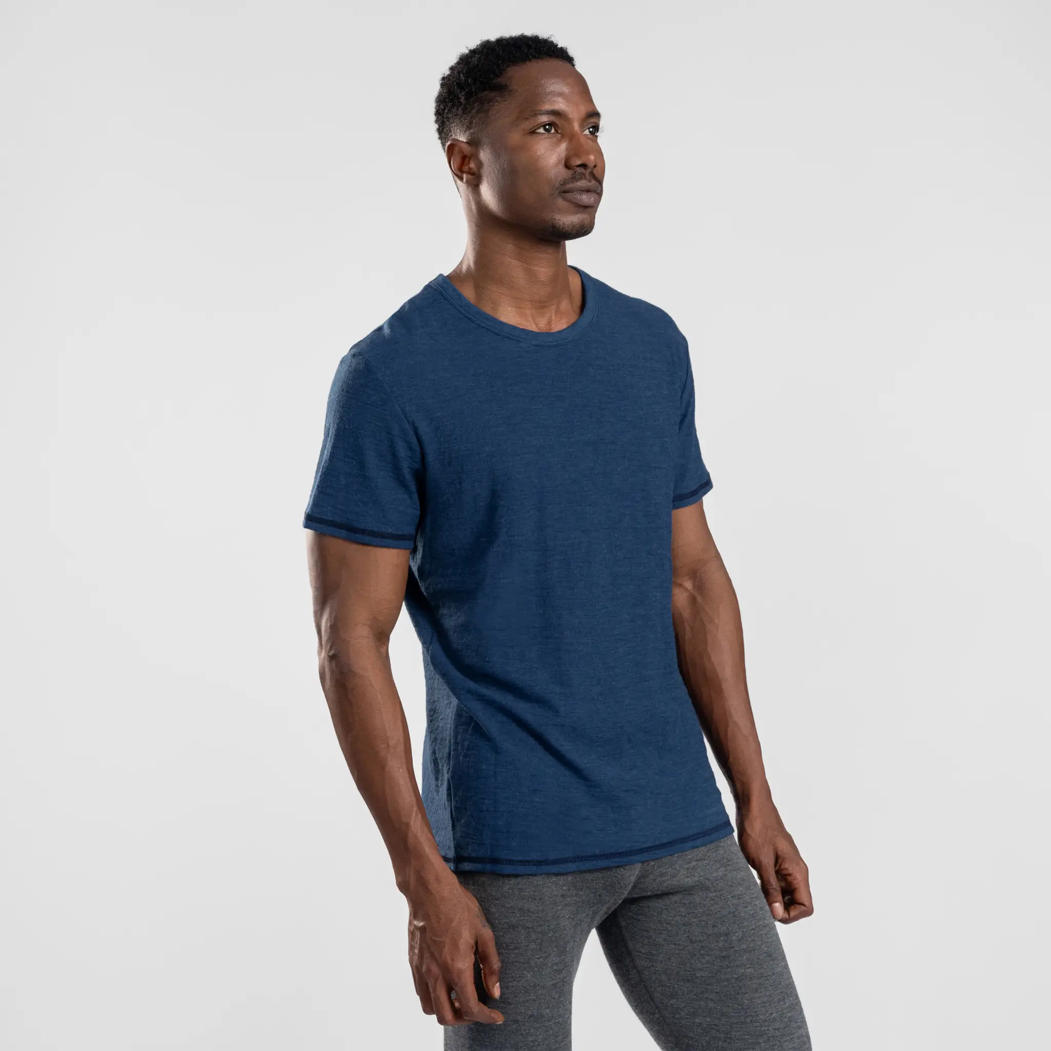 Men's Alpaca Wool T-Shirt: 160 Ultralight Crew Neck - Image 23