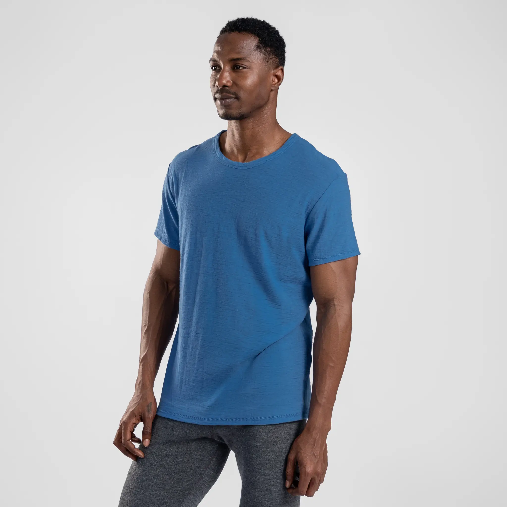 Men's Alpaca Wool T-Shirt: 160 Ultralight Crew Neck - Image 26