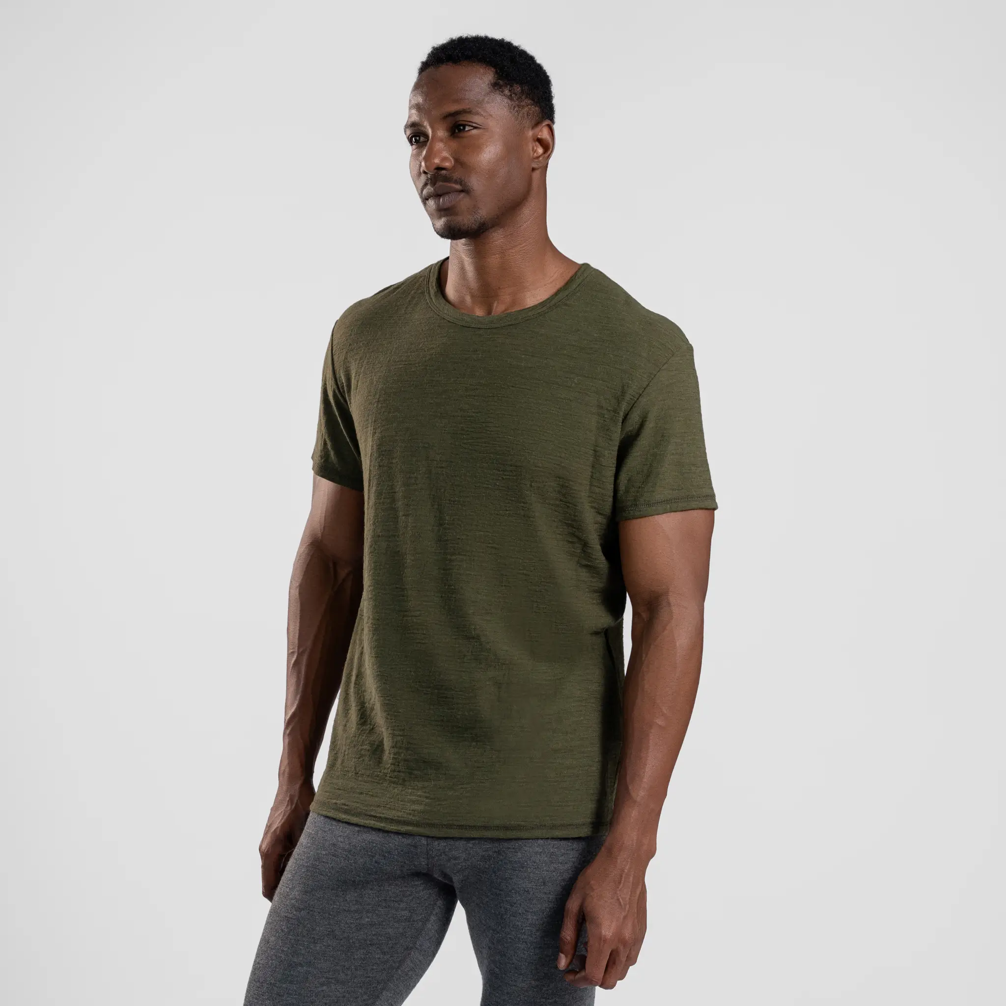 Men's Alpaca Wool T-Shirt: 160 Ultralight Crew Neck - Image 34