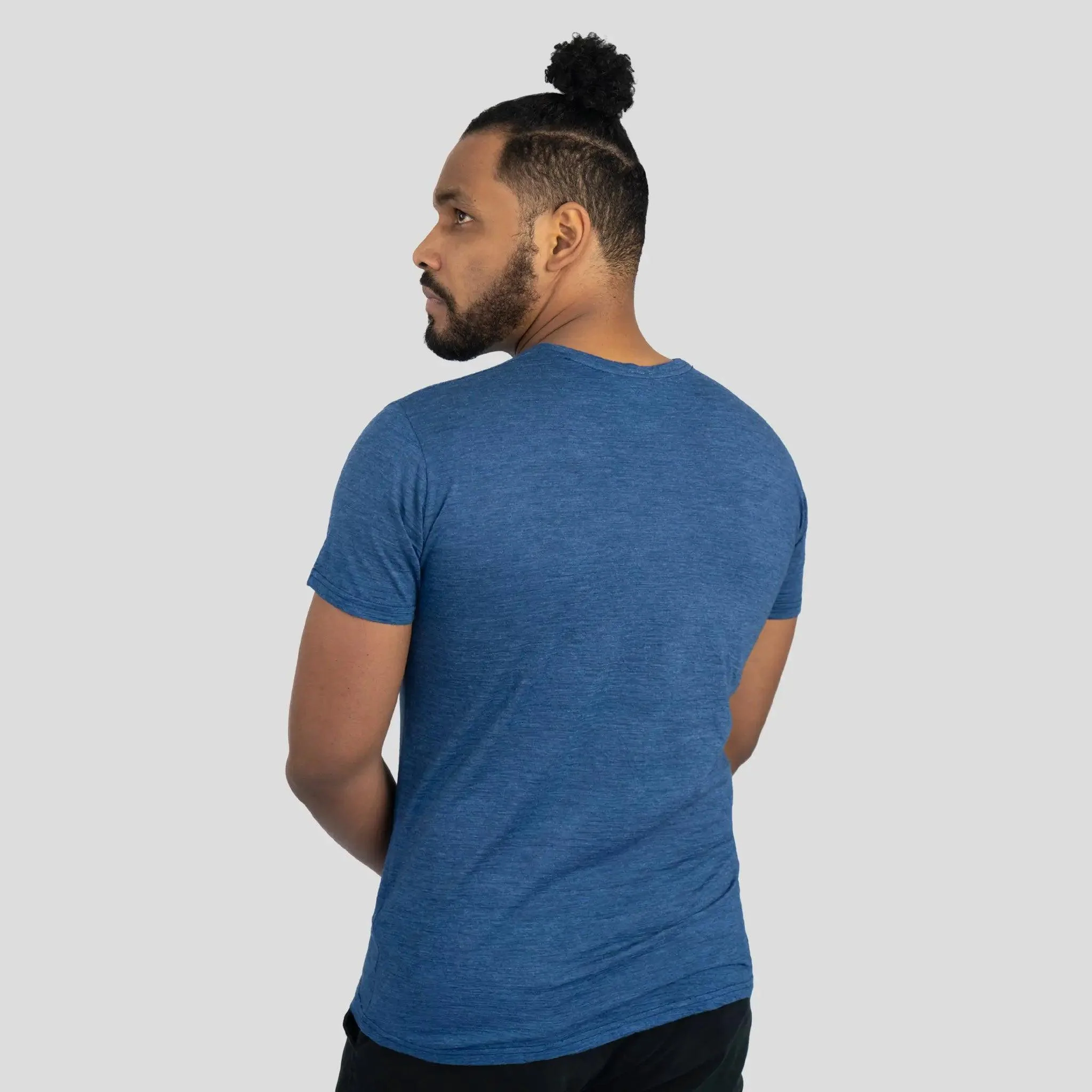 Men's Alpaca Wool T-Shirt: 160 Ultralight Crew Neck - Image 4