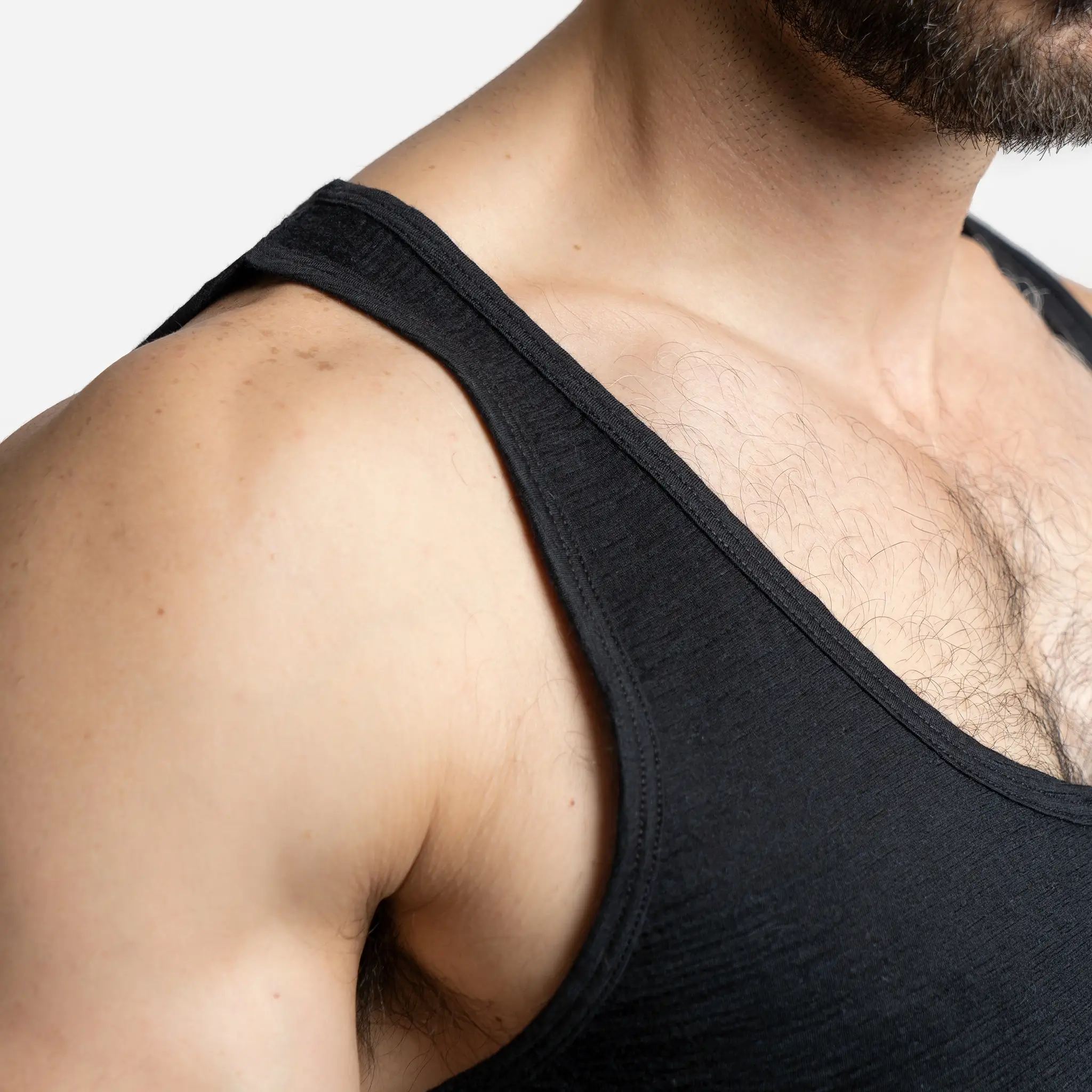 Men's Alpaca Wool Tank Top: 160 Ultralight - Image 10