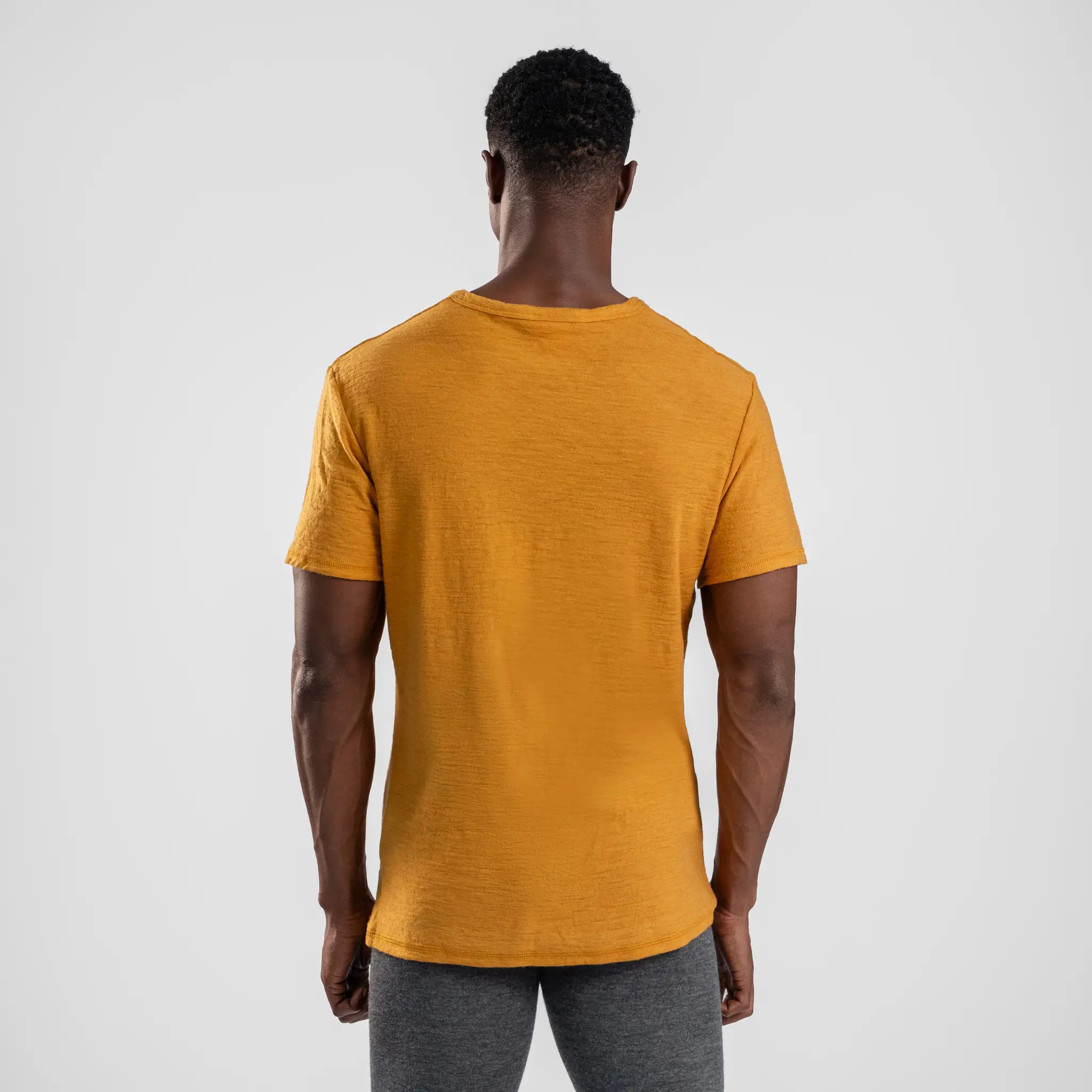 Men's Alpaca Wool T-Shirt: 160 Ultralight V-Neck - Image 46