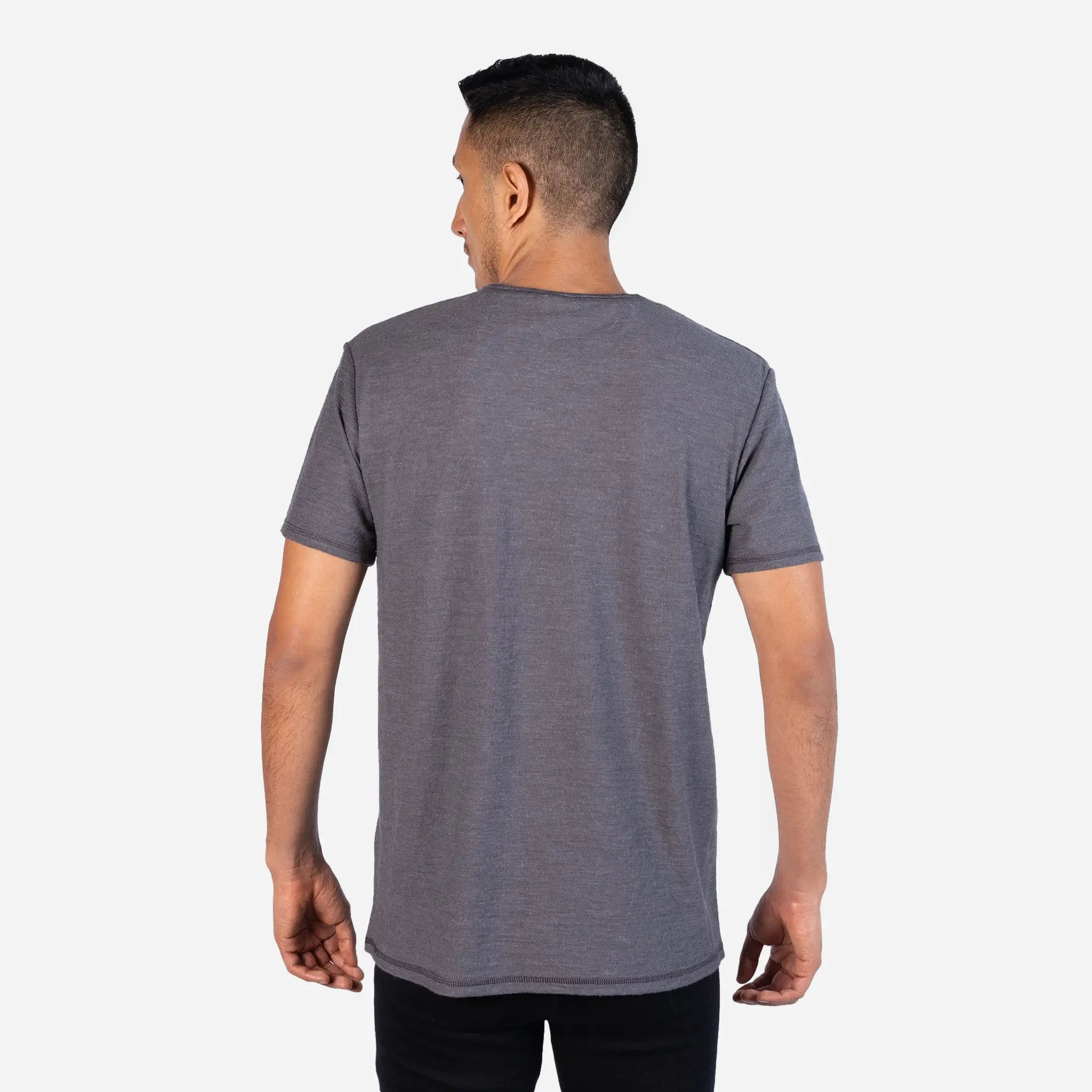 Men's Alpaca Wool Hiking T-Shirt: 160 Ultralight - Relaxed Fit - Image 3