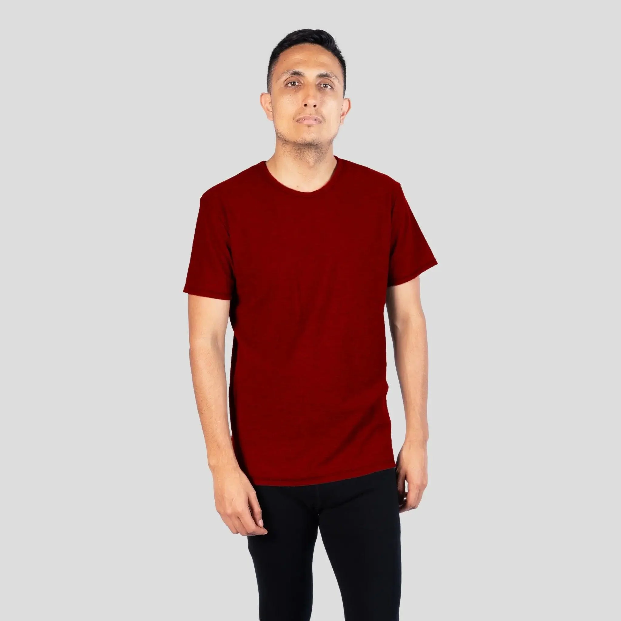 Men's Alpaca Wool Hiking T-Shirt: 160 Ultralight - Relaxed Fit - Image 6