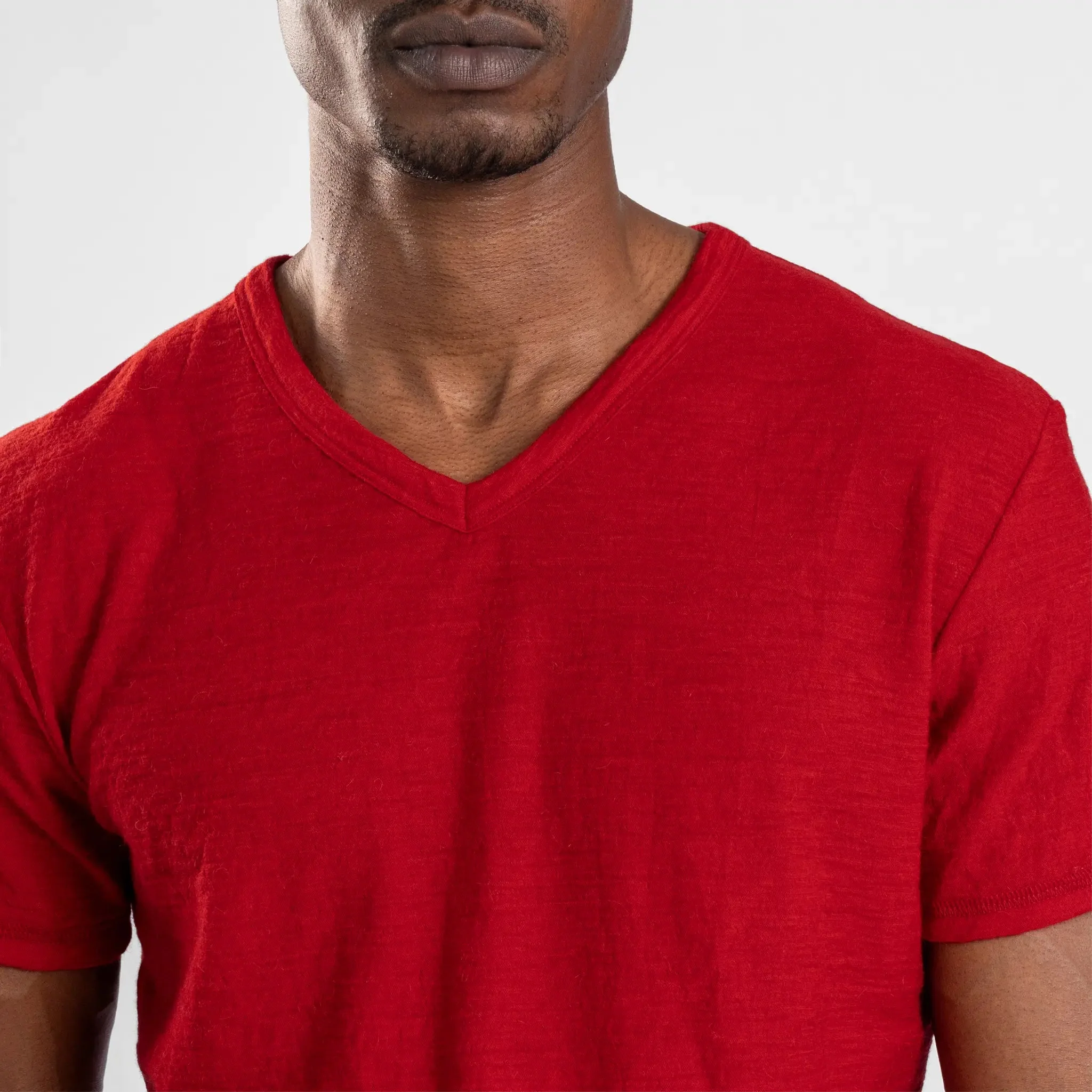 3 Pack Bundle - Men's Alpaca Wool T-Shirt: 160 Ultralight V-Neck - Image 30