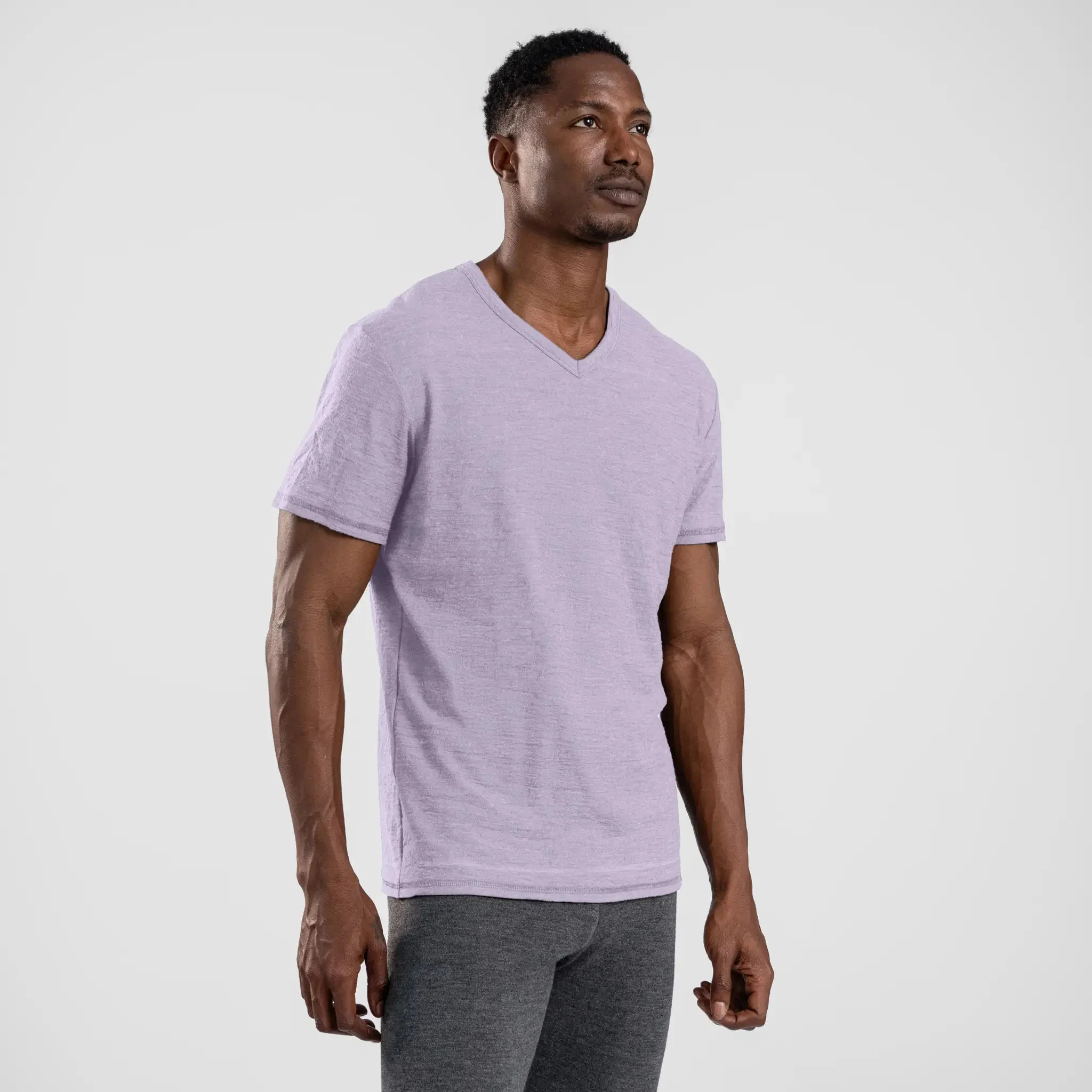 3 Pack Bundle - Men's Alpaca Wool T-Shirt: 160 Ultralight V-Neck - Image 21
