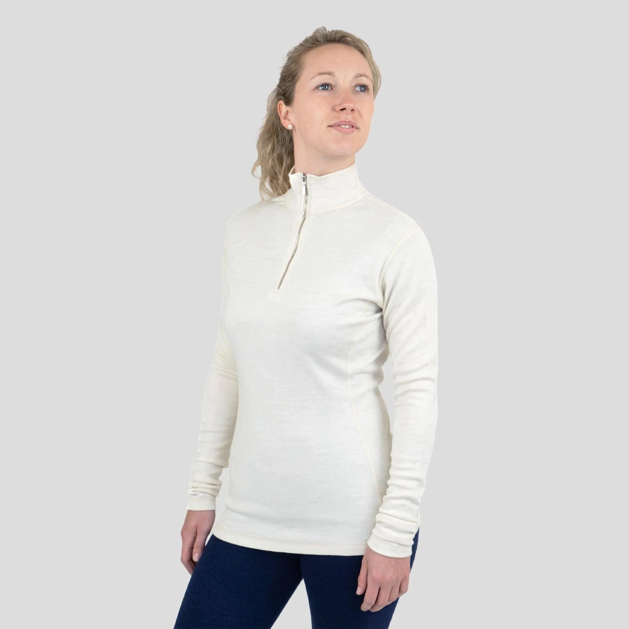 Women's Alpaca Wool Base Layer: 300 Lightweight Half-Zip - Image 18