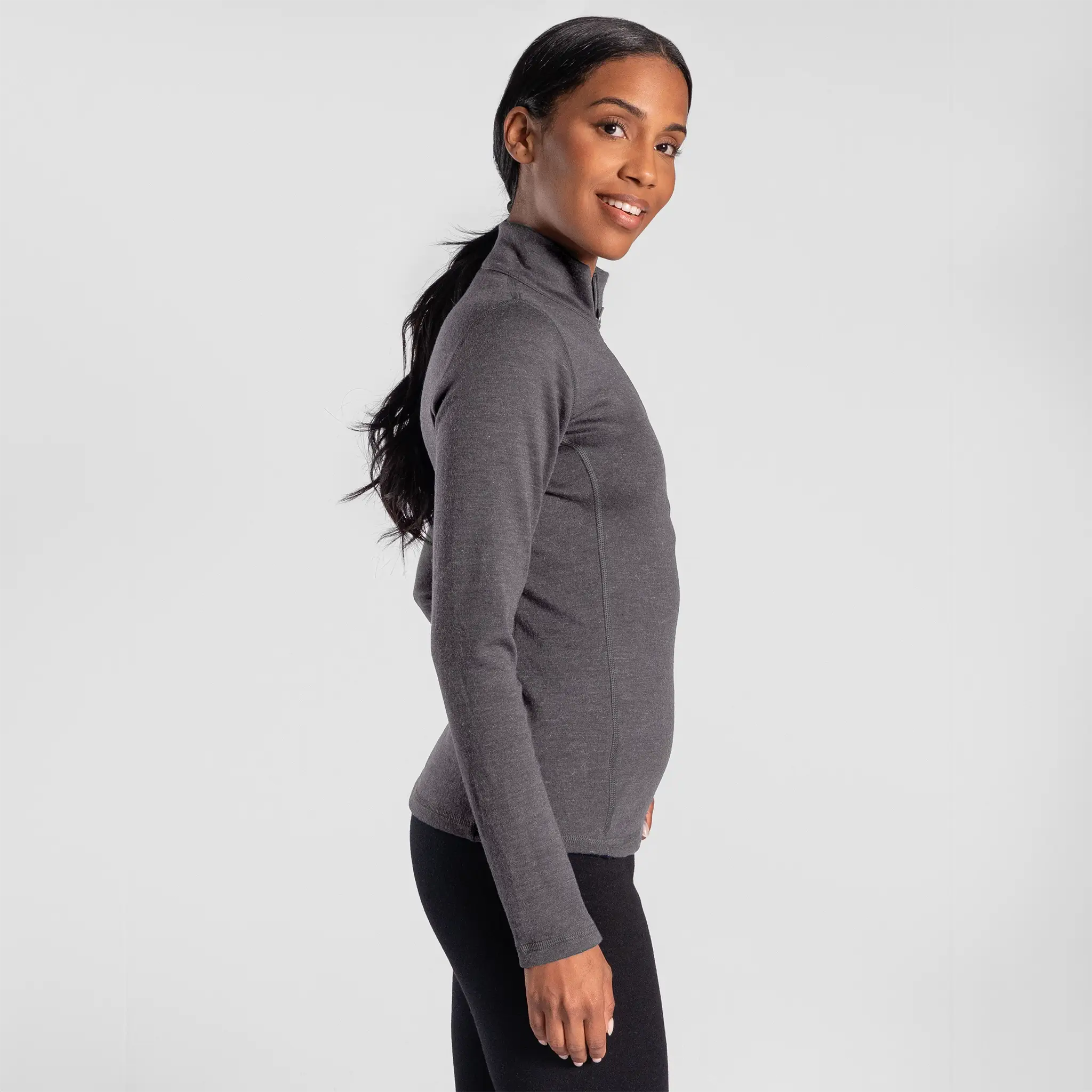 Women's Alpaca Wool Base Layer: 300 Lightweight Half-Zip - Image 7
