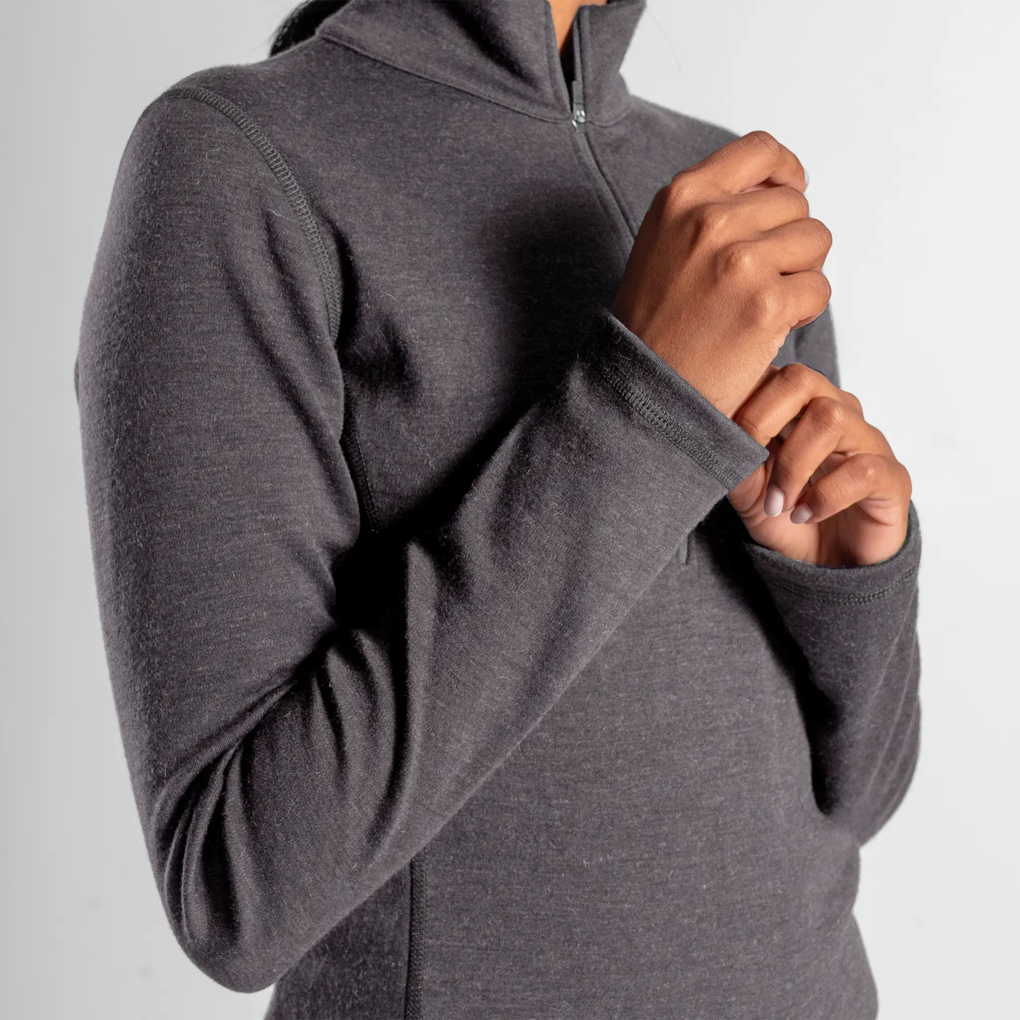 Women's Alpaca Wool Base Layer: 300 Lightweight Half-Zip - Image 9