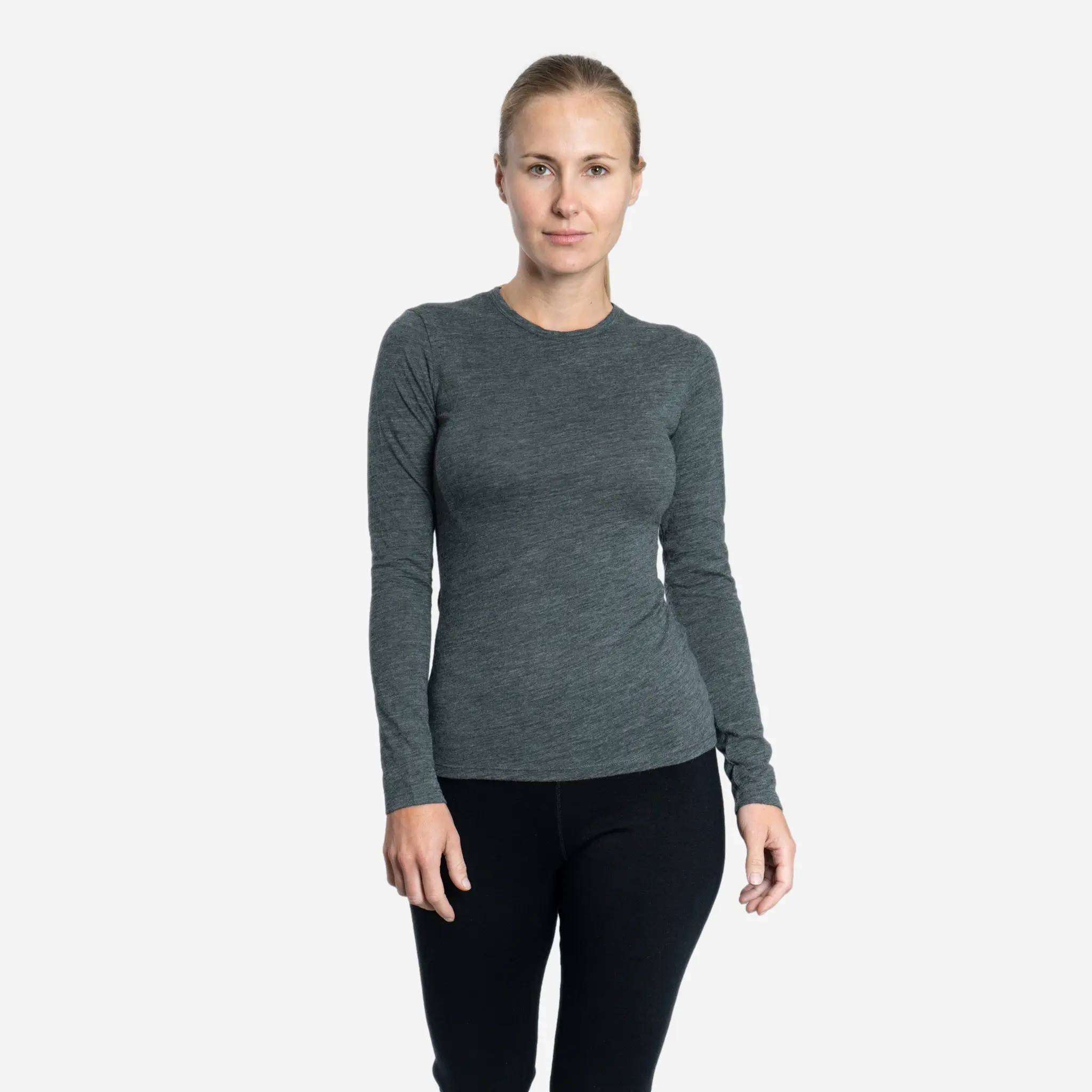 Women's Alpaca Wool Long Sleeve T-Shirt: 160 Ultralight - Image 14
