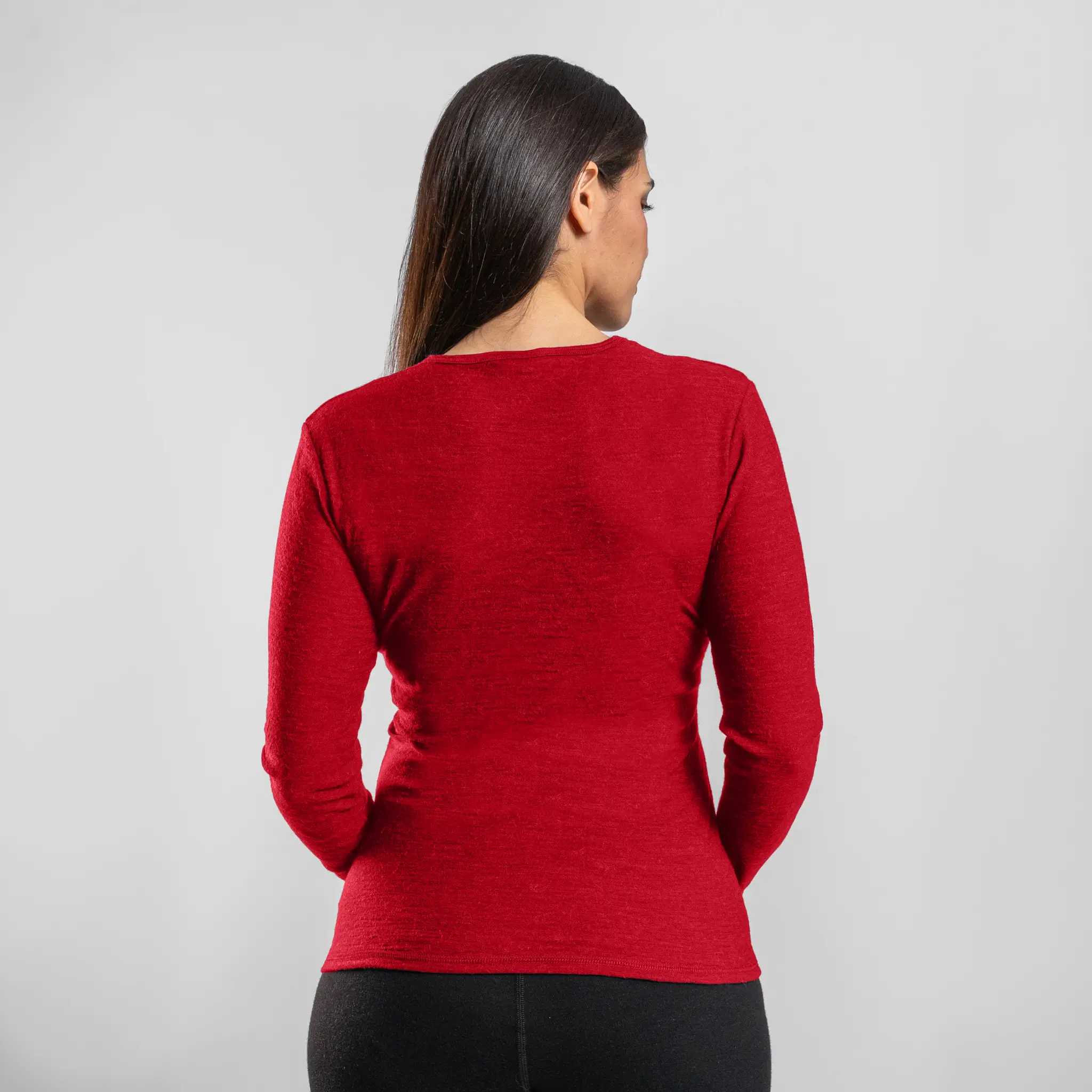Women's Alpaca Wool Long Sleeve T-Shirt: 160 Ultralight - Image 3