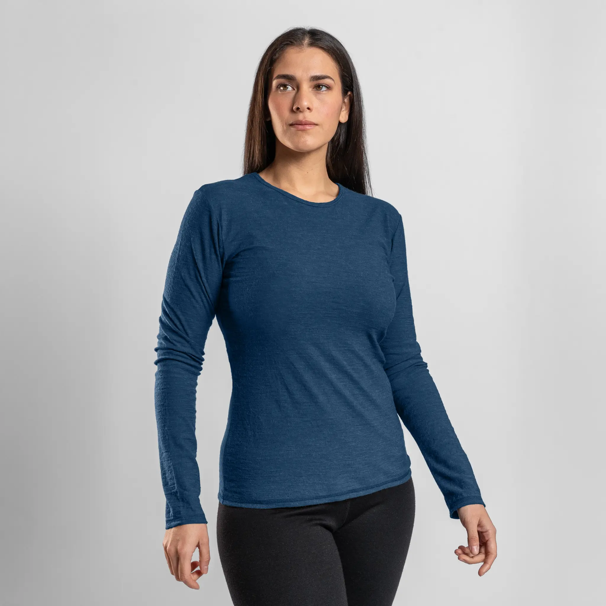 Women's Alpaca Wool Long Sleeve T-Shirt: 160 Ultralight - Image 37