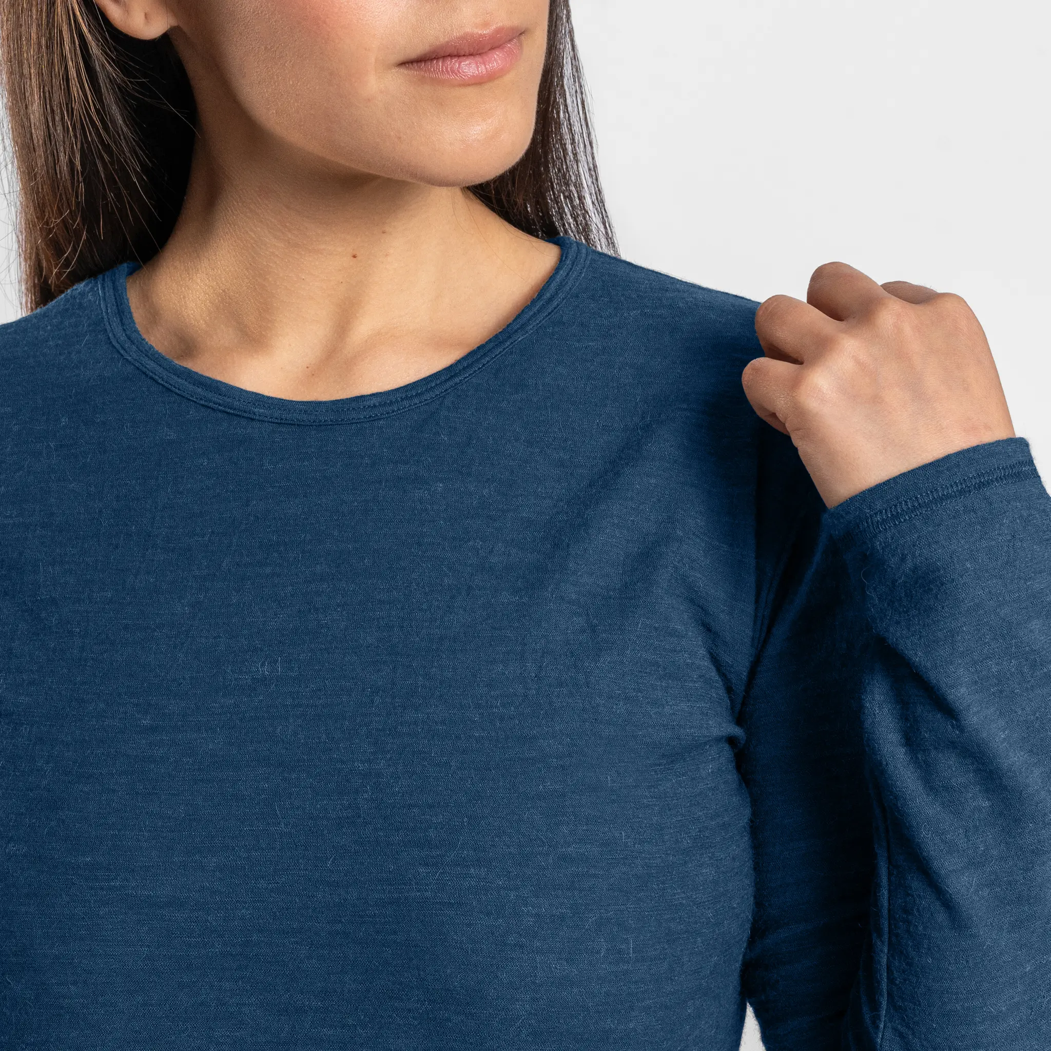 Women's Alpaca Wool Long Sleeve T-Shirt: 160 Ultralight - Image 40