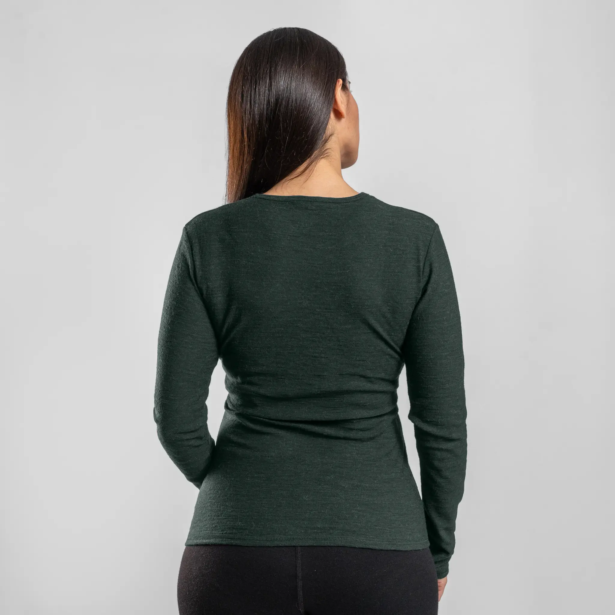 Women's Alpaca Wool Long Sleeve T-Shirt: 160 Ultralight - Image 51