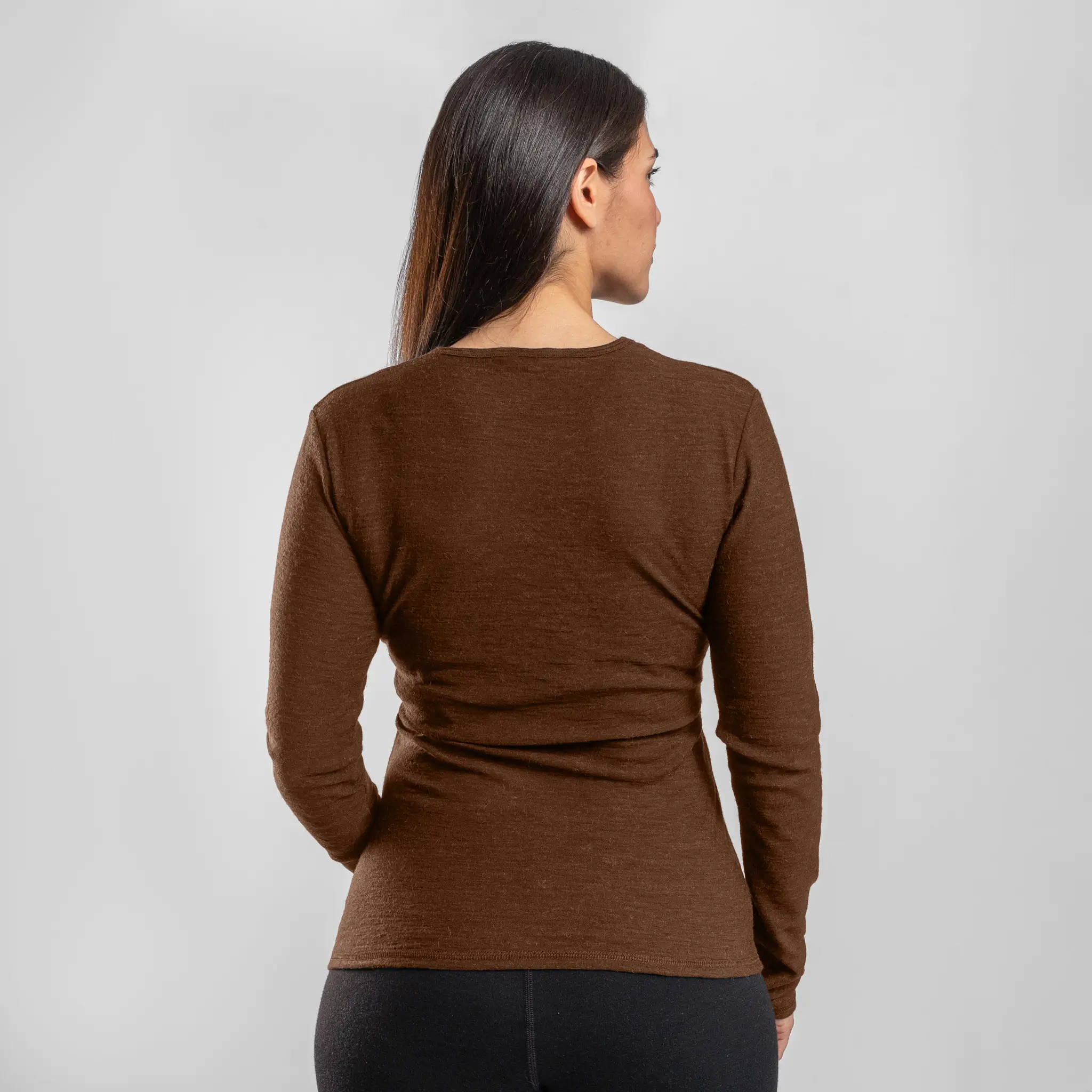 Women's Alpaca Wool Long Sleeve T-Shirt: 160 Ultralight - Image 55
