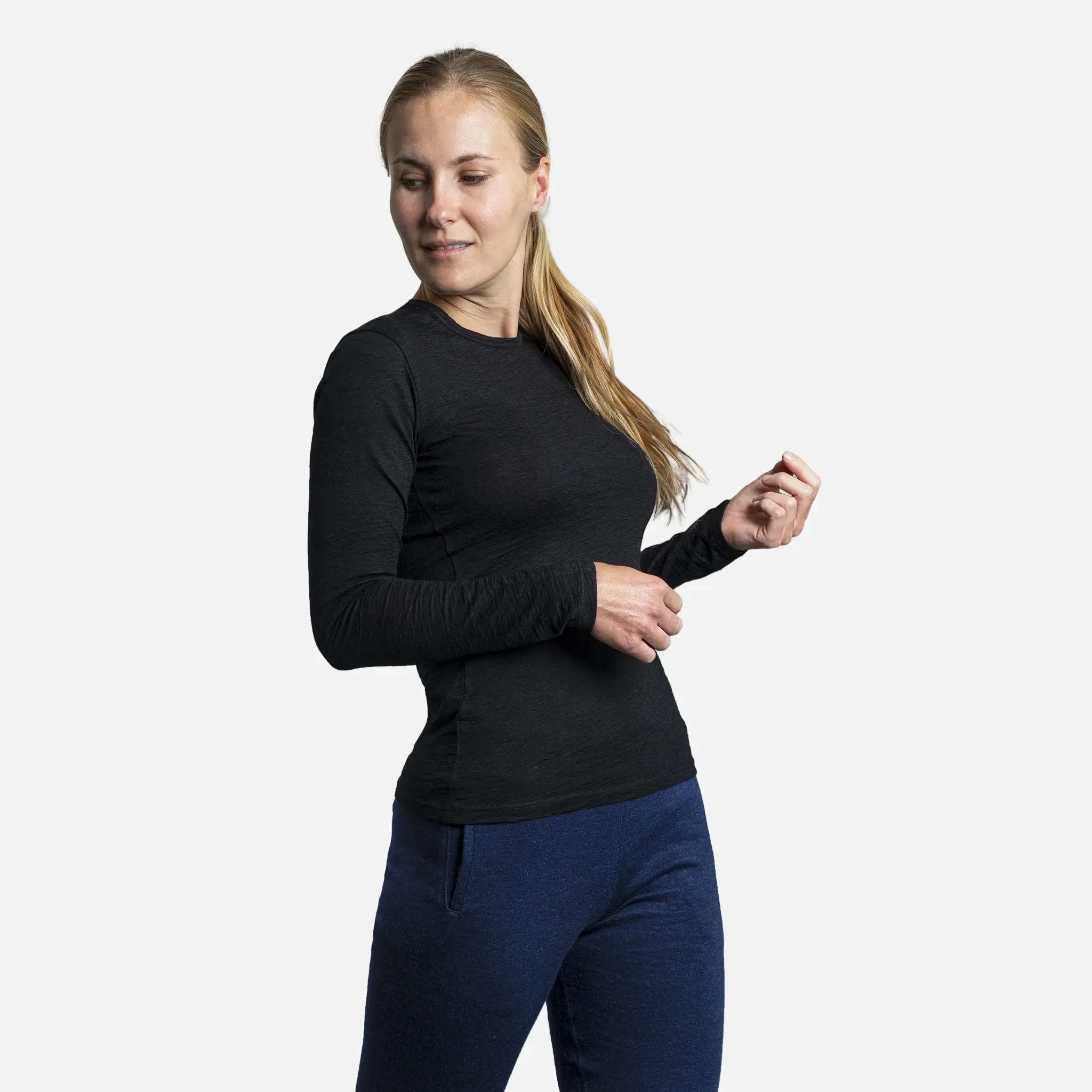 Women's Alpaca Wool Long Sleeve T-Shirt: 160 Ultralight - Image 7