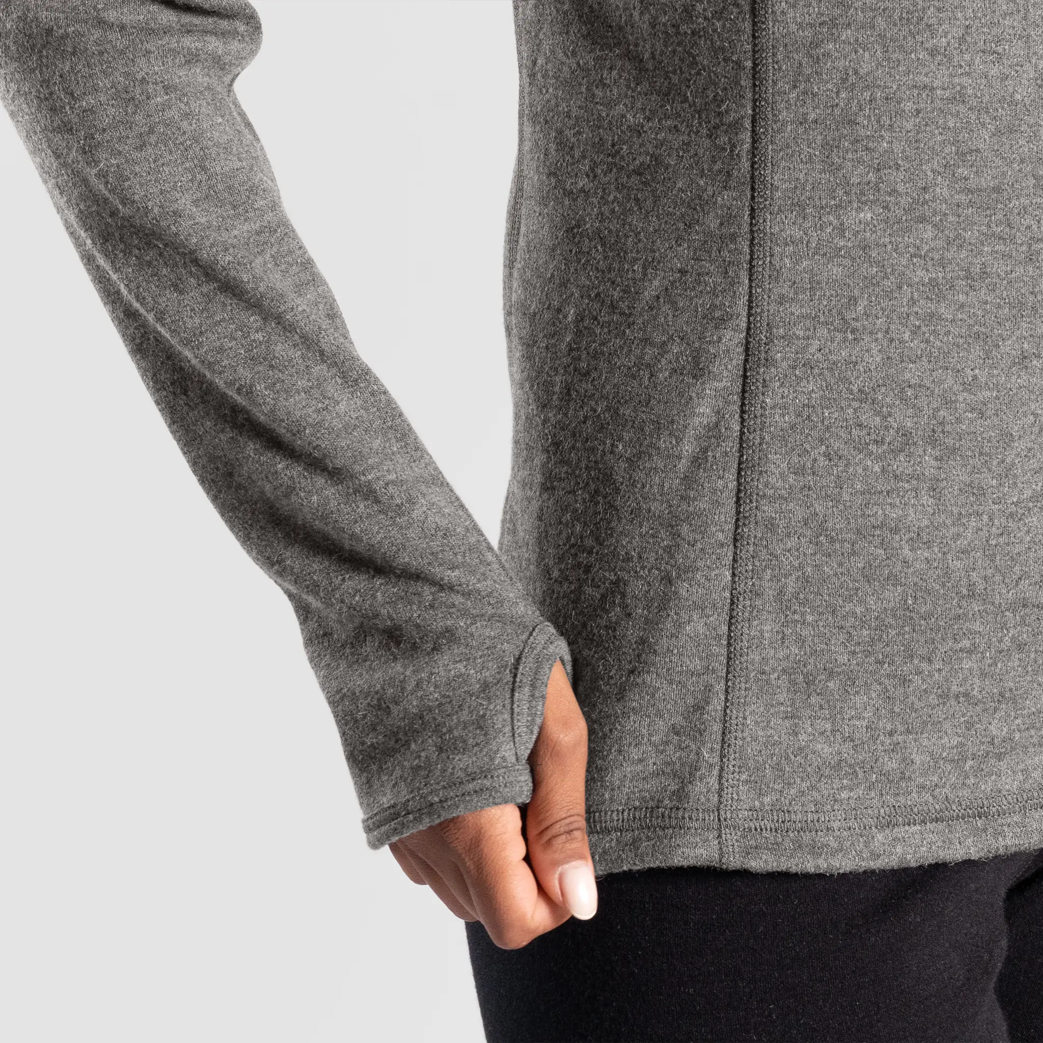 Women's Alpaca Wool Hoodie Jacket: 420 Midweight Full-Zip - Image 20