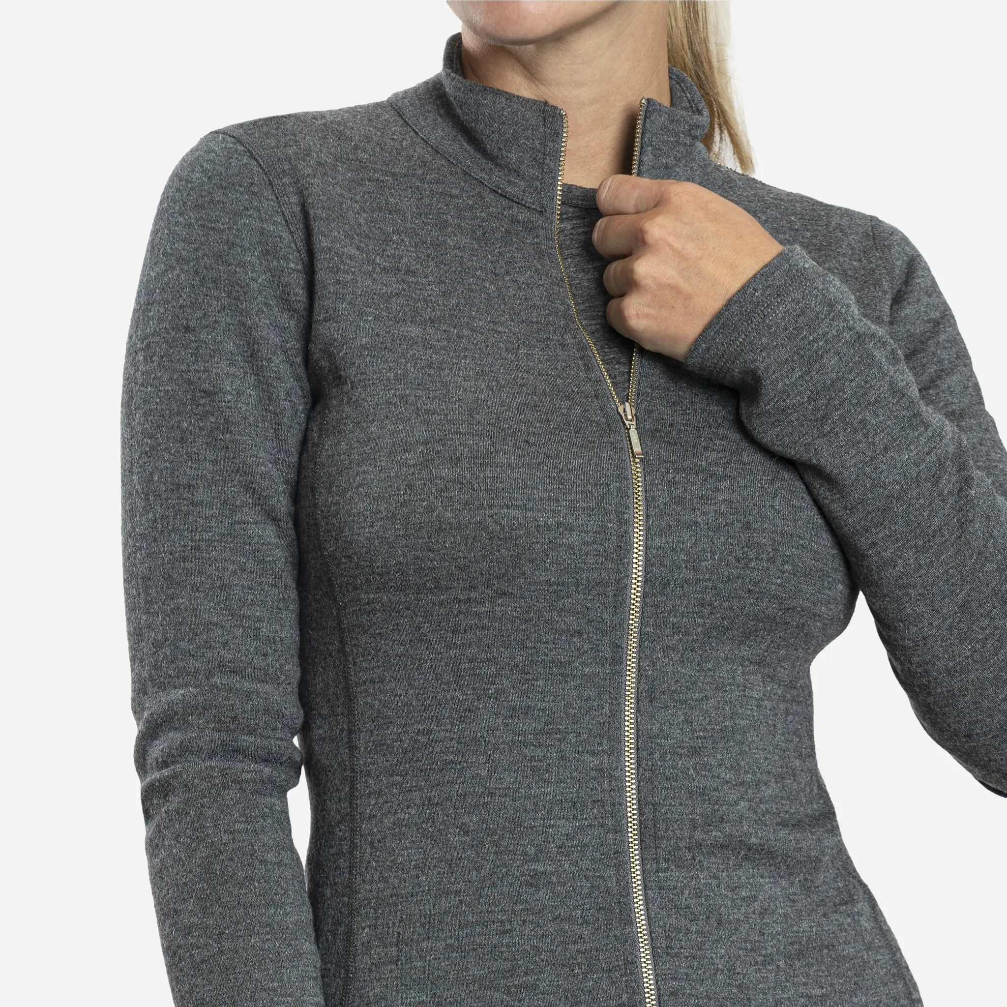 Women's Alpaca Wool Jacket: 420 Midweight Full-Zip - Image 5