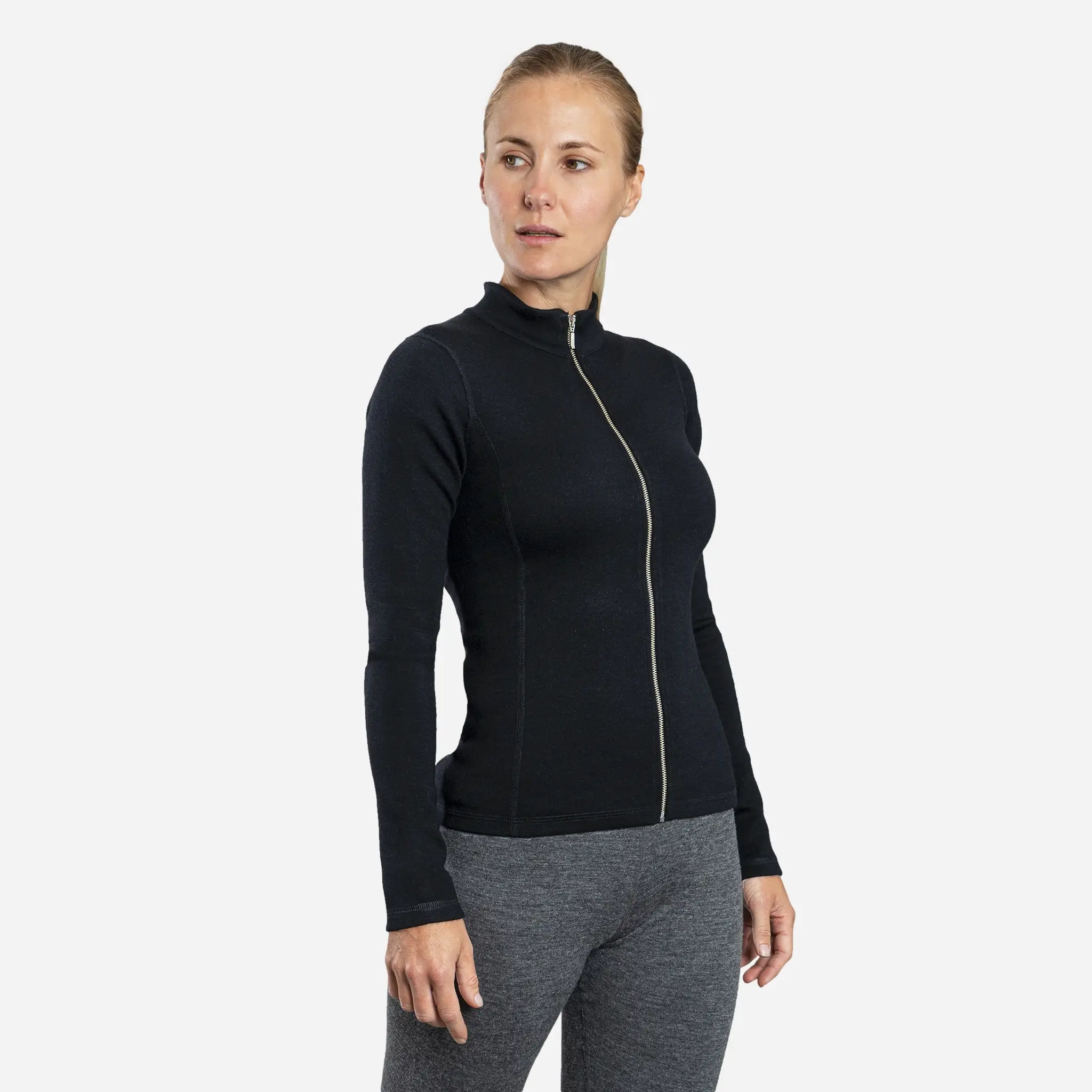 Women's Alpaca Wool Jacket: 420 Midweight Full-Zip - Image 7
