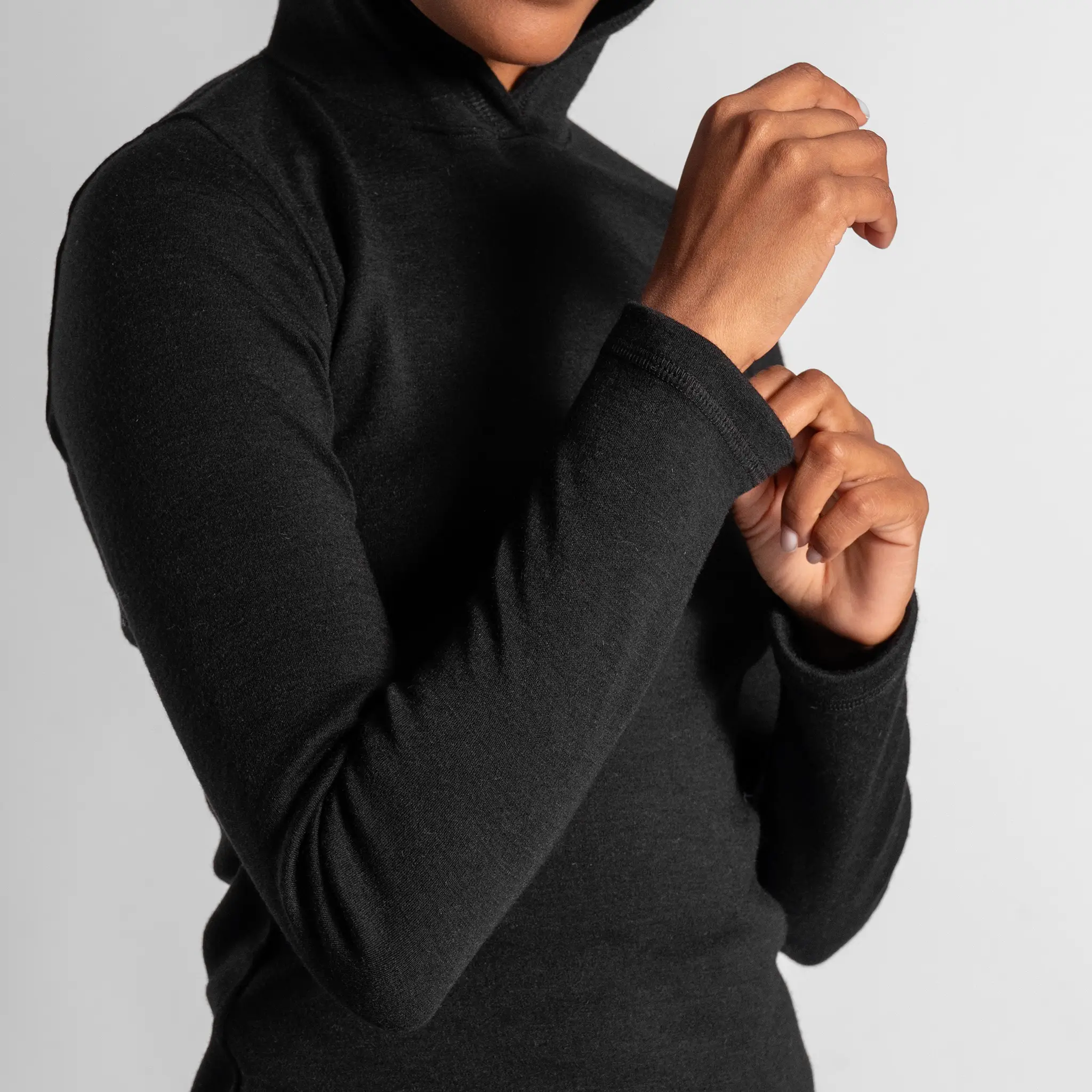 Women's Alpaca Wool Pullover Hoodie: 300 Lightweight - Image 4