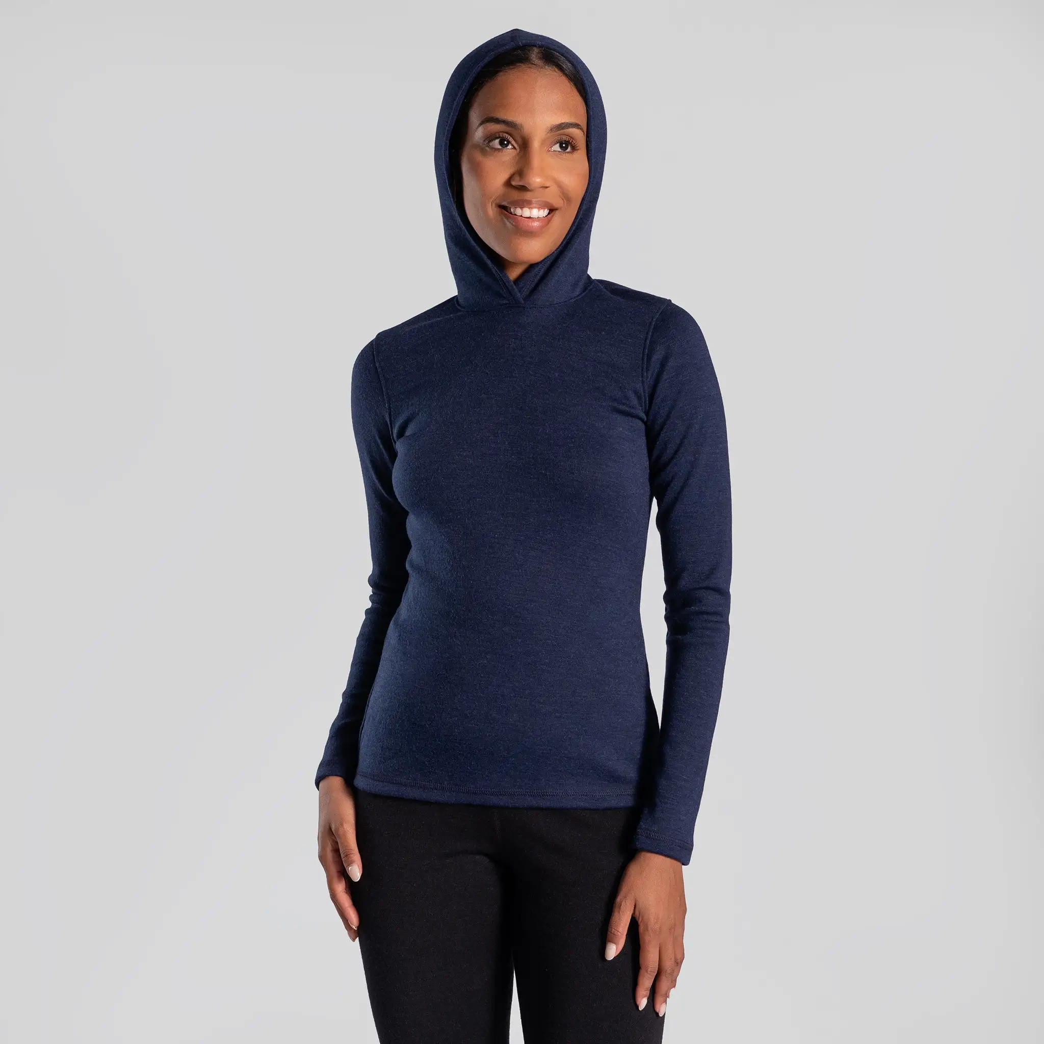 Women's Alpaca Wool Pullover Hoodie: 300 Lightweight - Image 9
