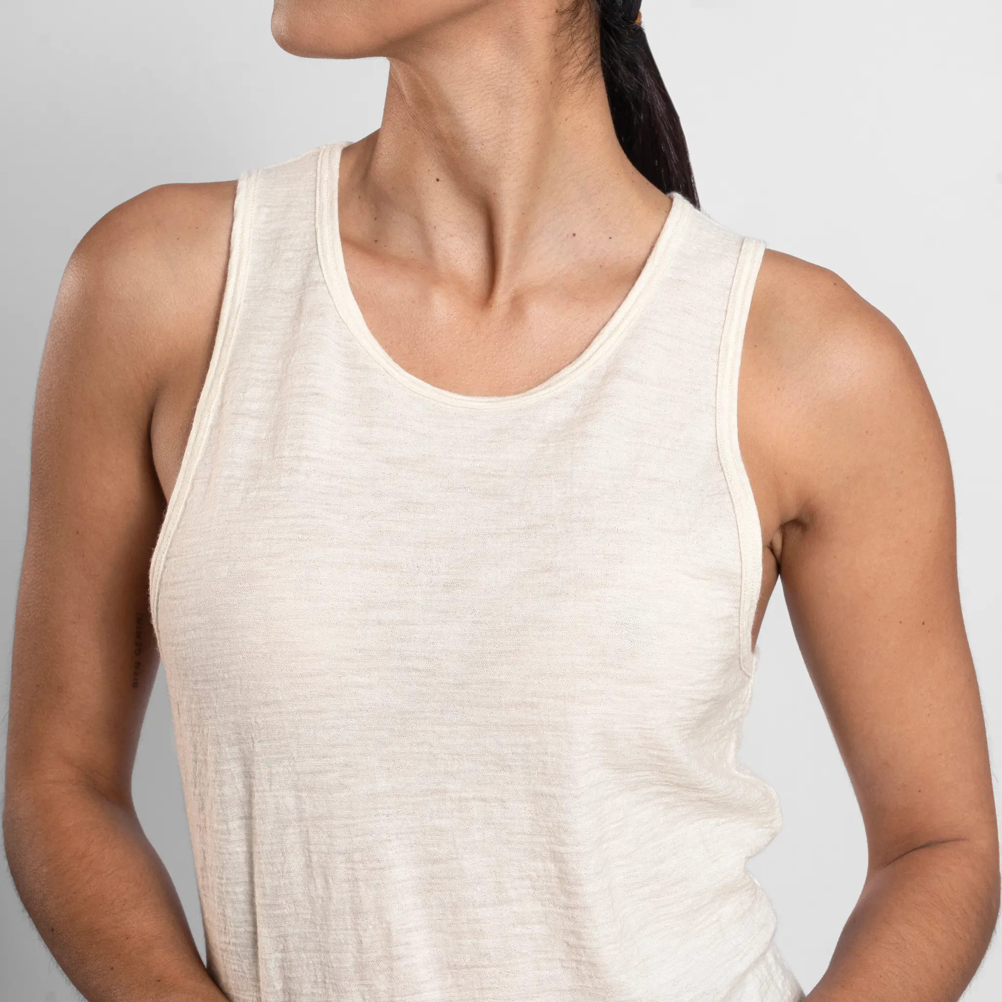 Women's Alpaca Wool Running Tank Top: 110 Featherweight - Image 8