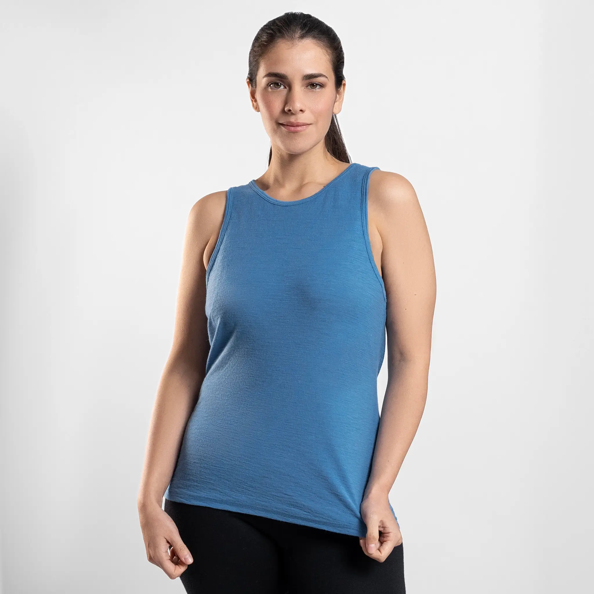 Women's Alpaca Wool Running Tank Top: 160 Ultralight - Image 17
