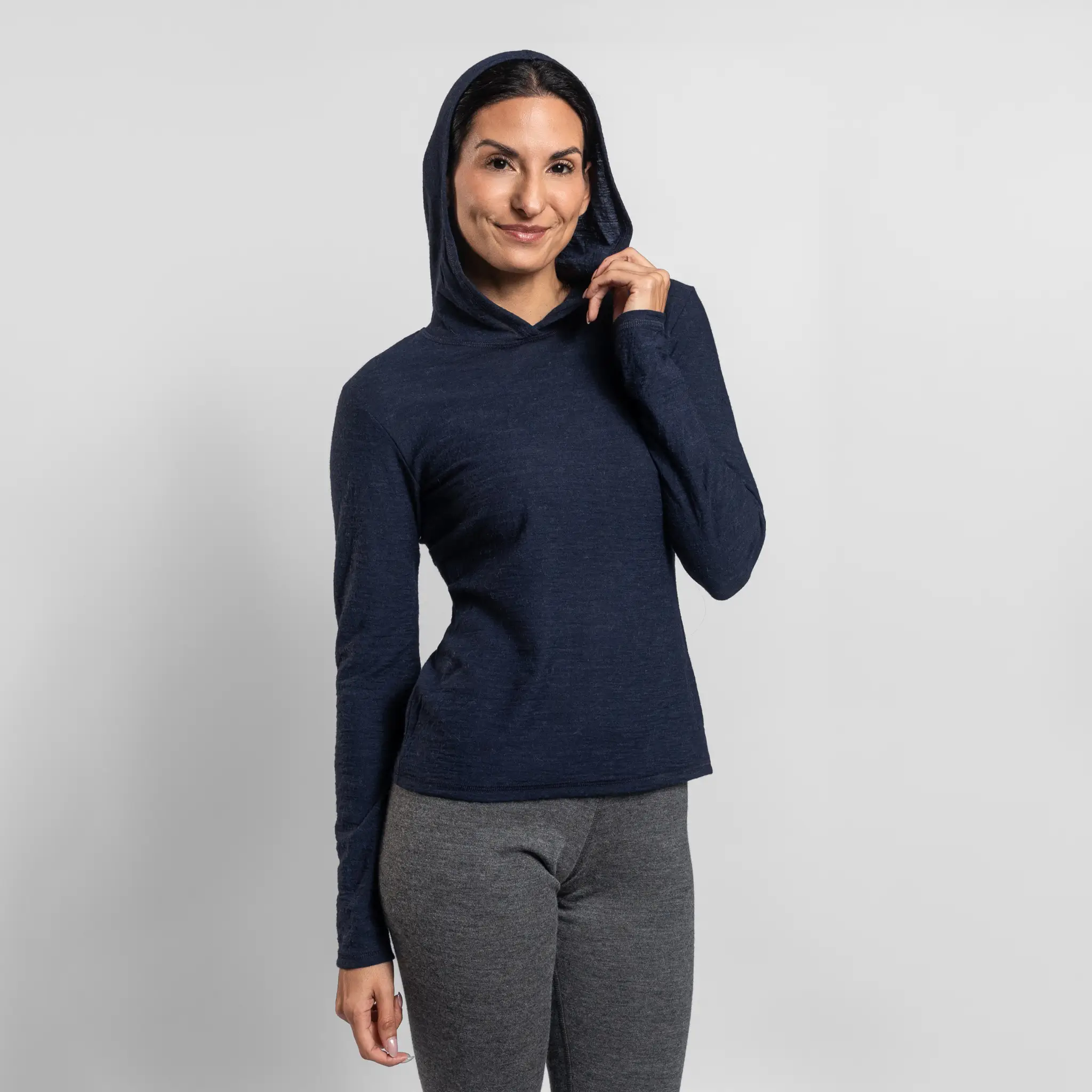 Women's Alpaca Wool Sun Hoodie: 160 Ultralight - Image 6