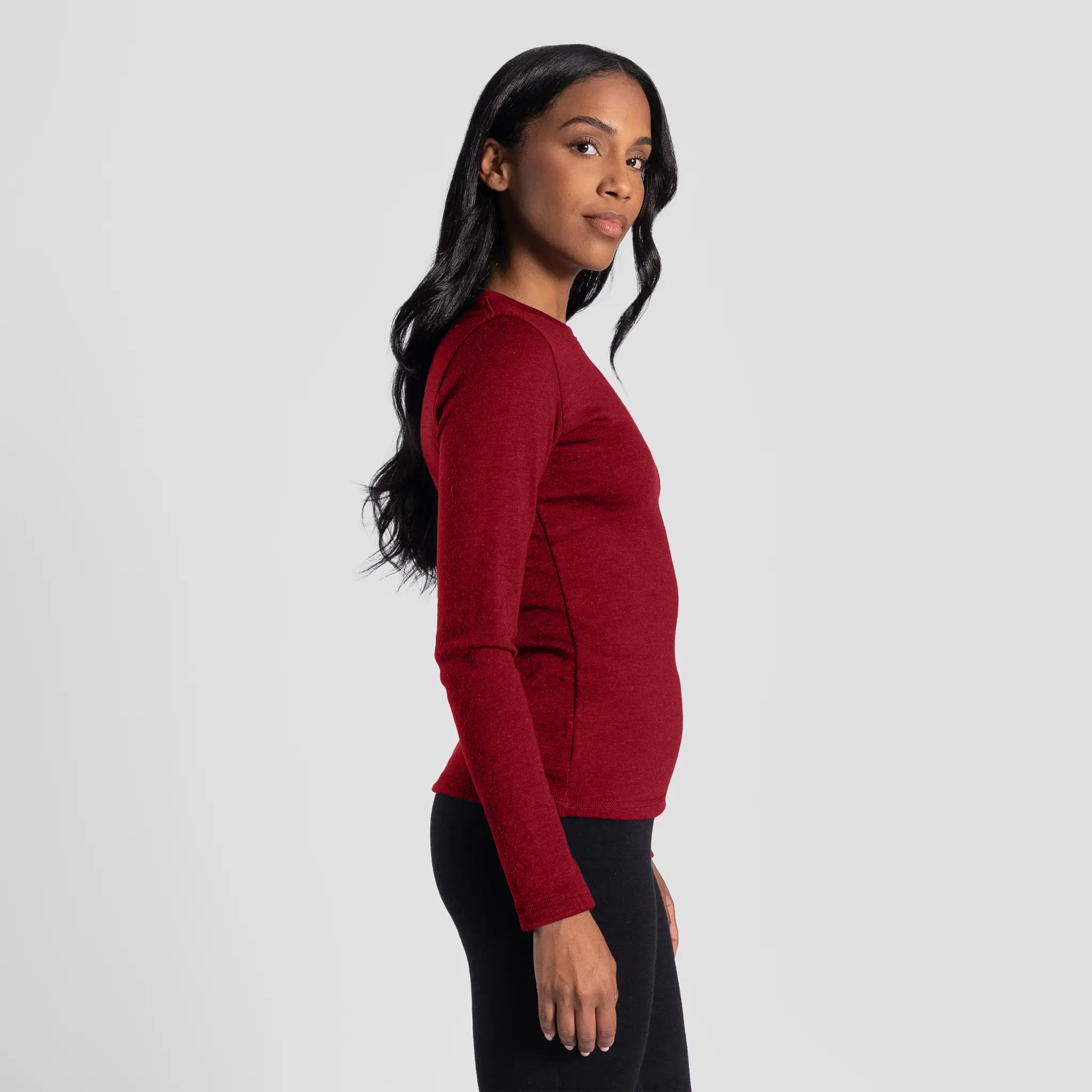 Women's Alpaca Wool Sweater: 300 Lightweight - Image 23