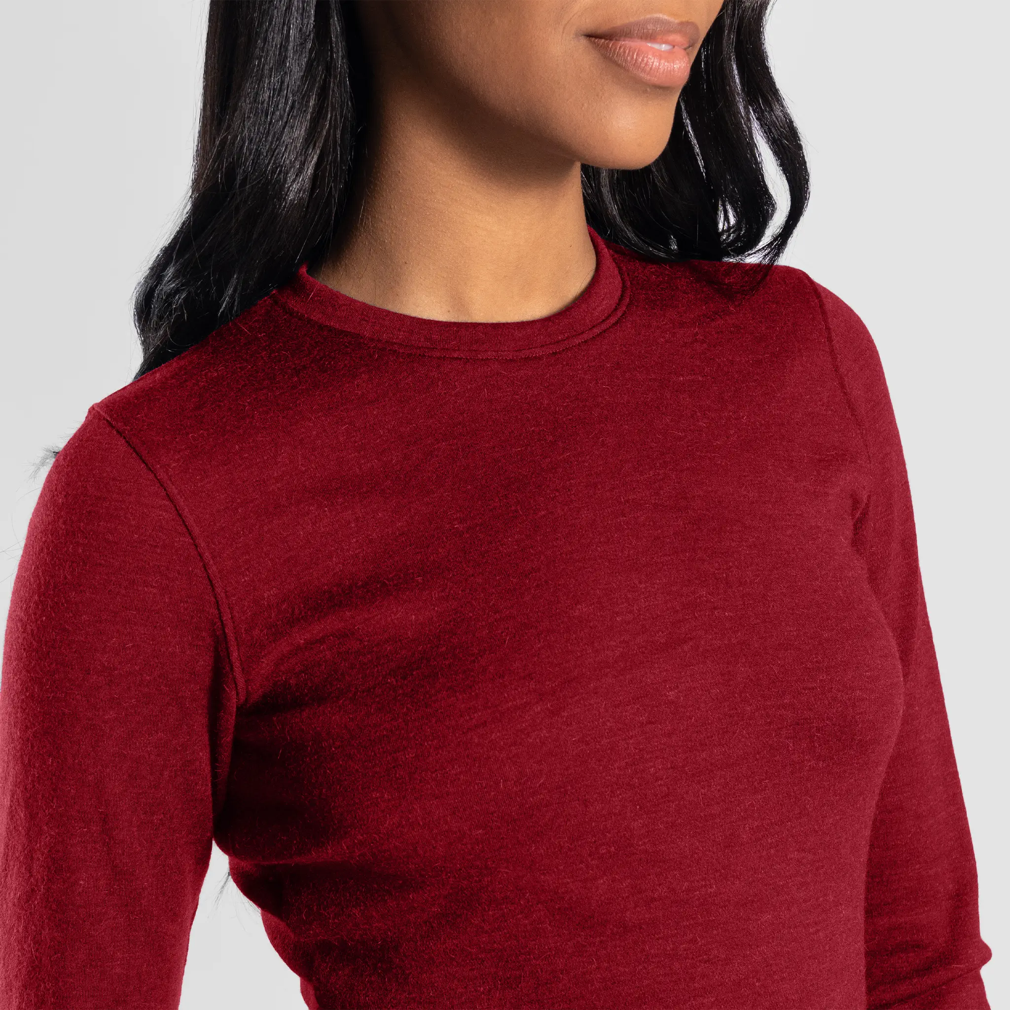 Women's Alpaca Wool Sweater: 300 Lightweight - Image 25