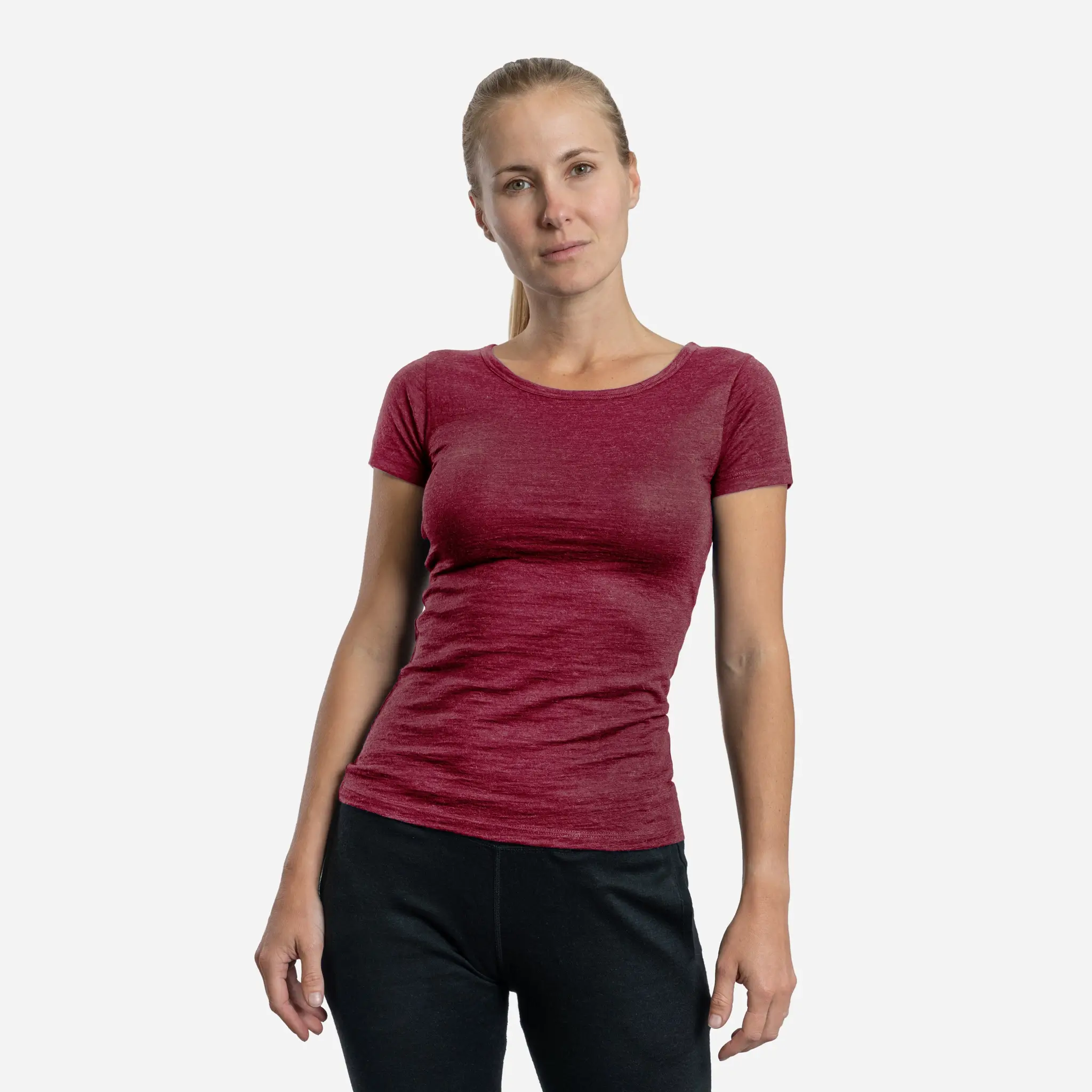 Women's Alpaca Wool T-Shirt: 160 Ultralight Crew Neck - Image 24