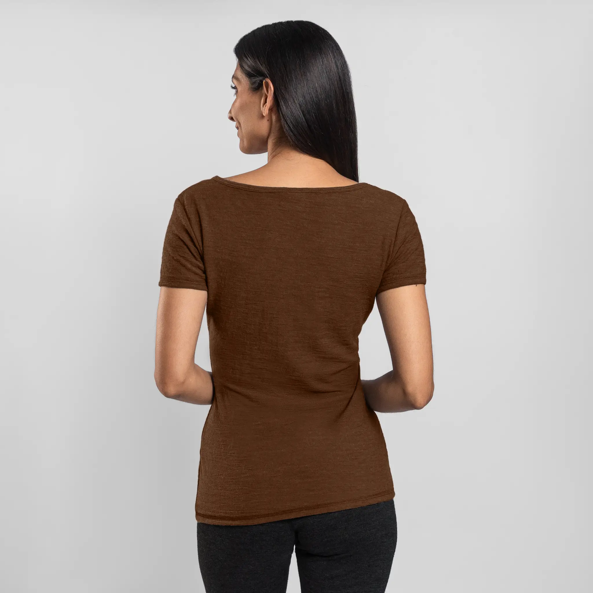 Women's Alpaca Wool T-Shirt: 160 Ultralight Crew Neck - Image 53