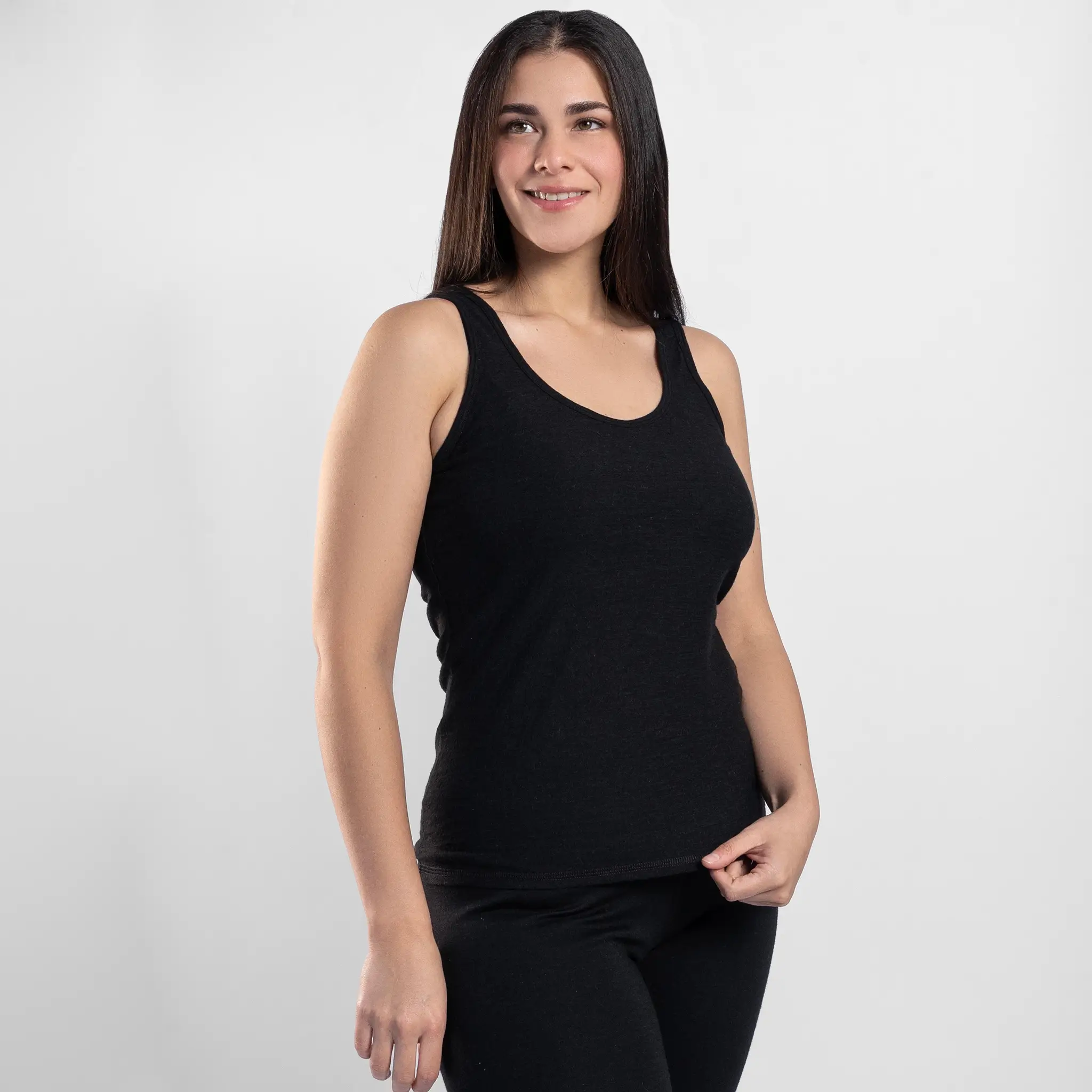 Women's Alpaca Wool Tank Top: 160 Ultralight - Image 10