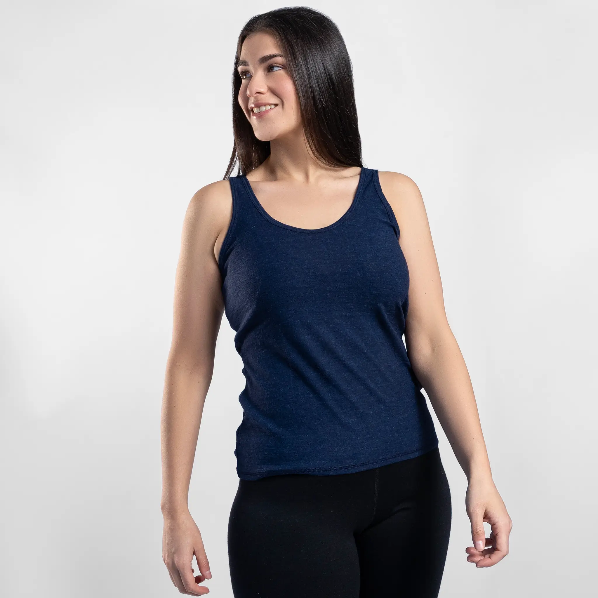 Women's Alpaca Wool Tank Top: 160 Ultralight - Image 16
