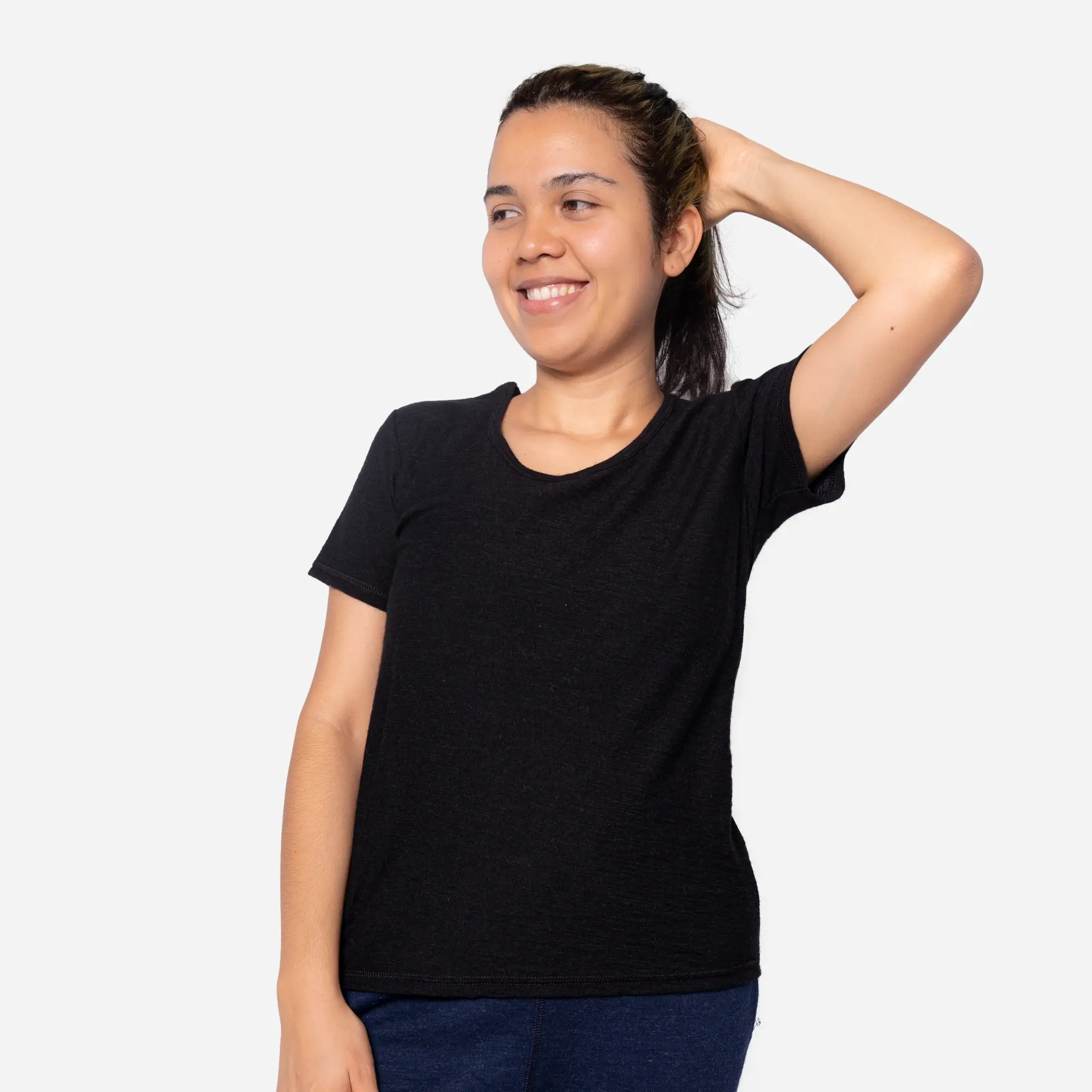 Women's Alpaca Wool Hiking T-Shirt: 160 Ultralight - Relaxed Fit - Image 5
